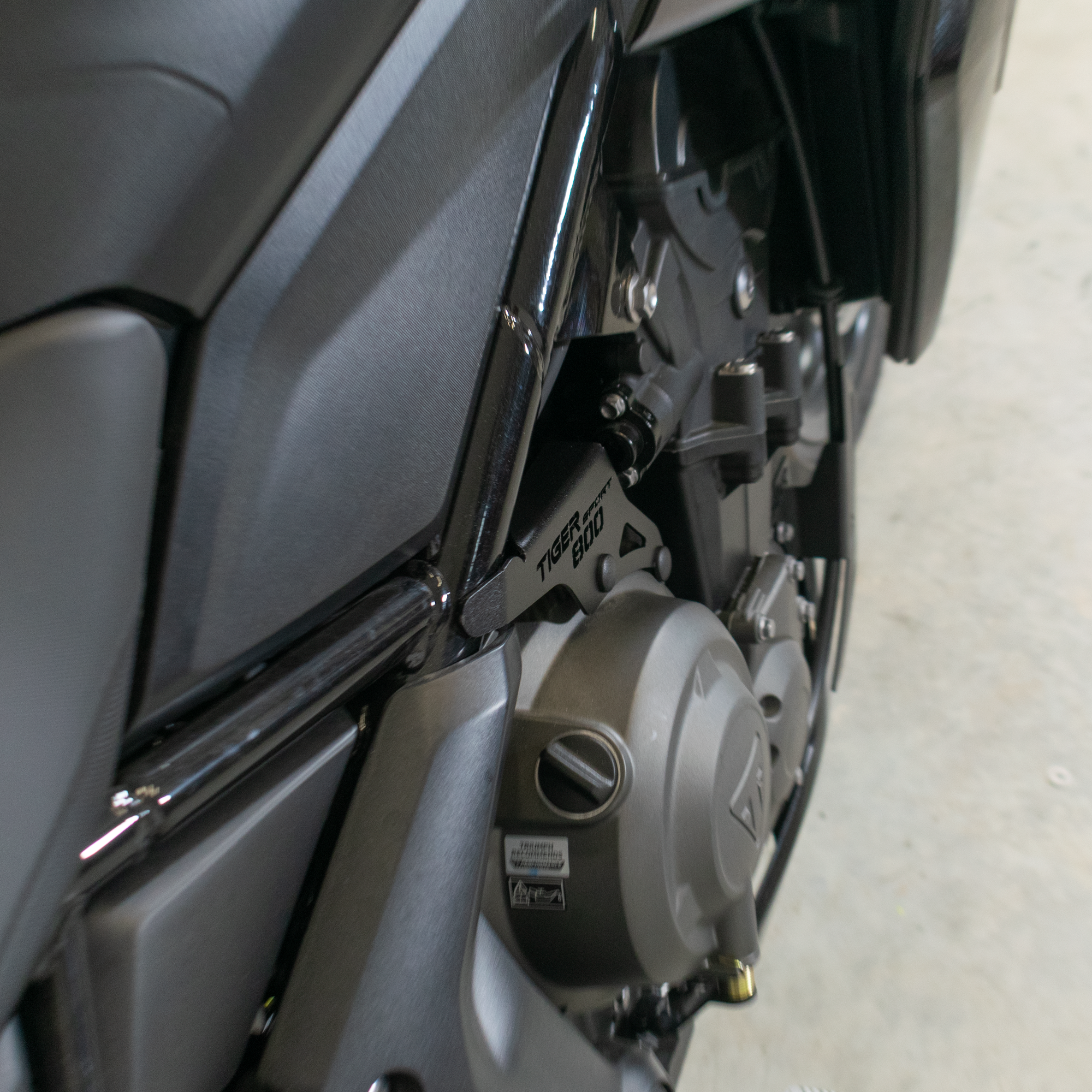 Pyramid Engine Ornament | Matte Black | Triumph Tiger Sport 800 2025>Current - Pyramid Motorcycle Accessories