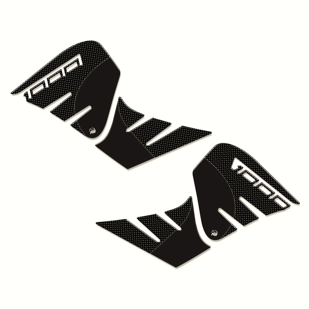 Resin Bike 3D Motorcycle Stickers - Tank Sides | Kawasaki Z 1000 2017>2020 - Pyramid Motorcycle Accessories