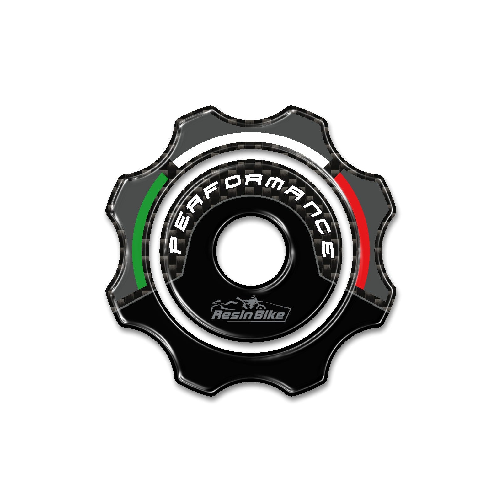 Resin Bike 3D Motorcycle Stickers - Fuel Cap | Ducati Hypermotard - Pyramid Motorcycle Accessories