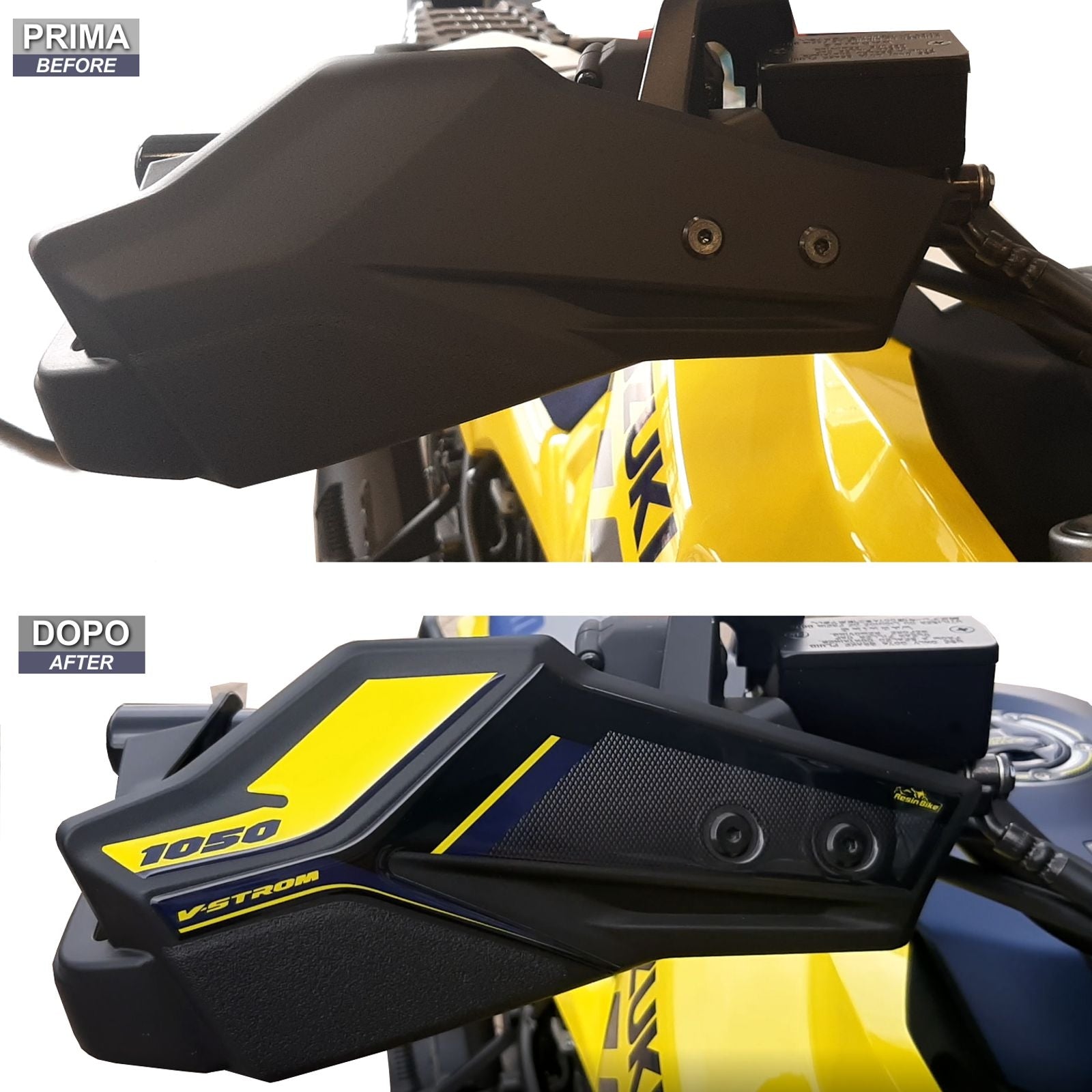 Resin Bike 3D Motorcycle Stickers - Handguards | Suzuki V-Strom 1050 / 1050XT 2020>2023 RB-1000138600003 - Pyramid Motorcycle Accessories