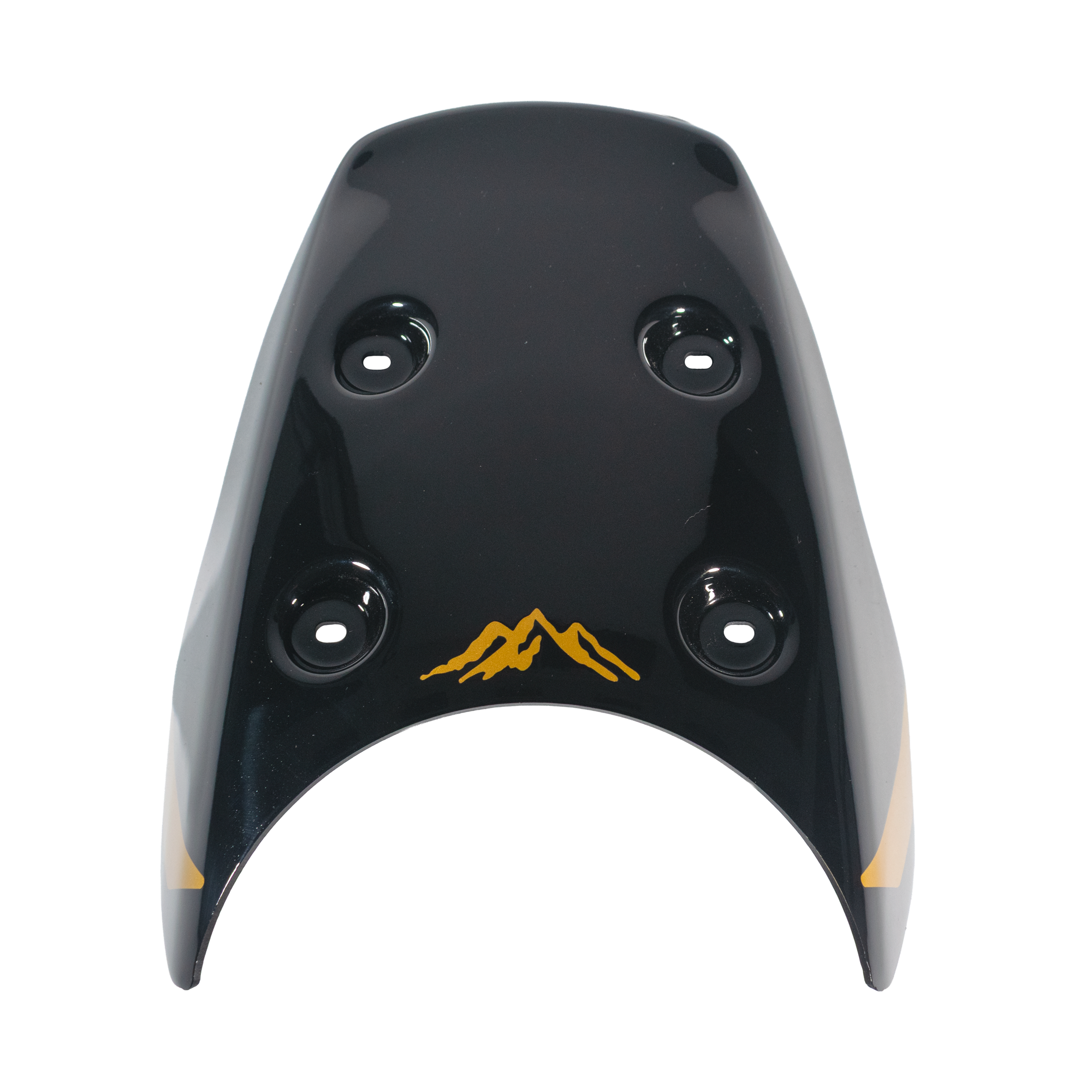 Pyramid Fly Screen | Hanle Black/Gold Scheme | Royal Enfield Himalayan 450 2024>Current - Pyramid Motorcycle Accessories
