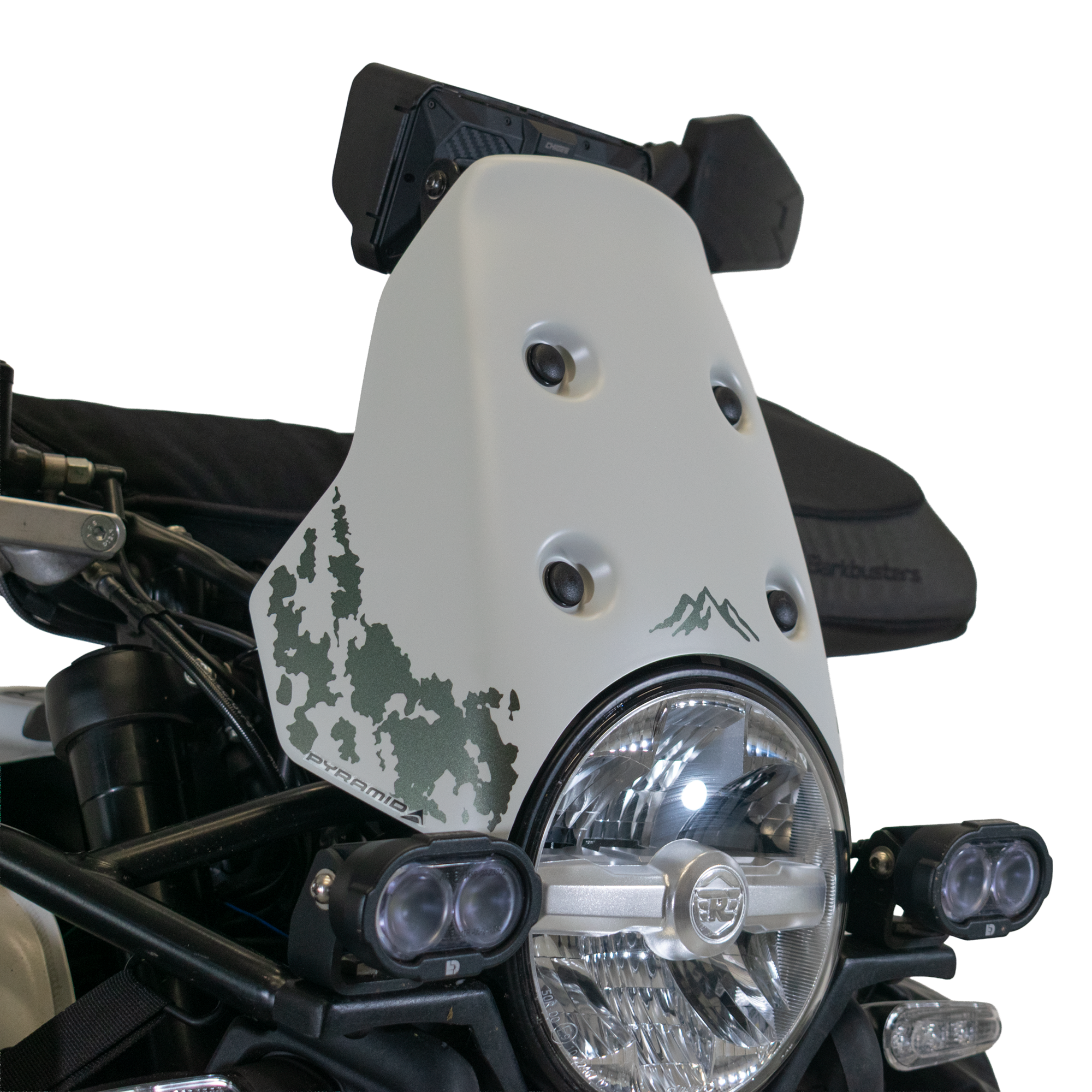 Pyramid Fly Screen | Kamet White | Royal Enfield Himalayan 450 2024>Current - Pyramid Motorcycle Accessories