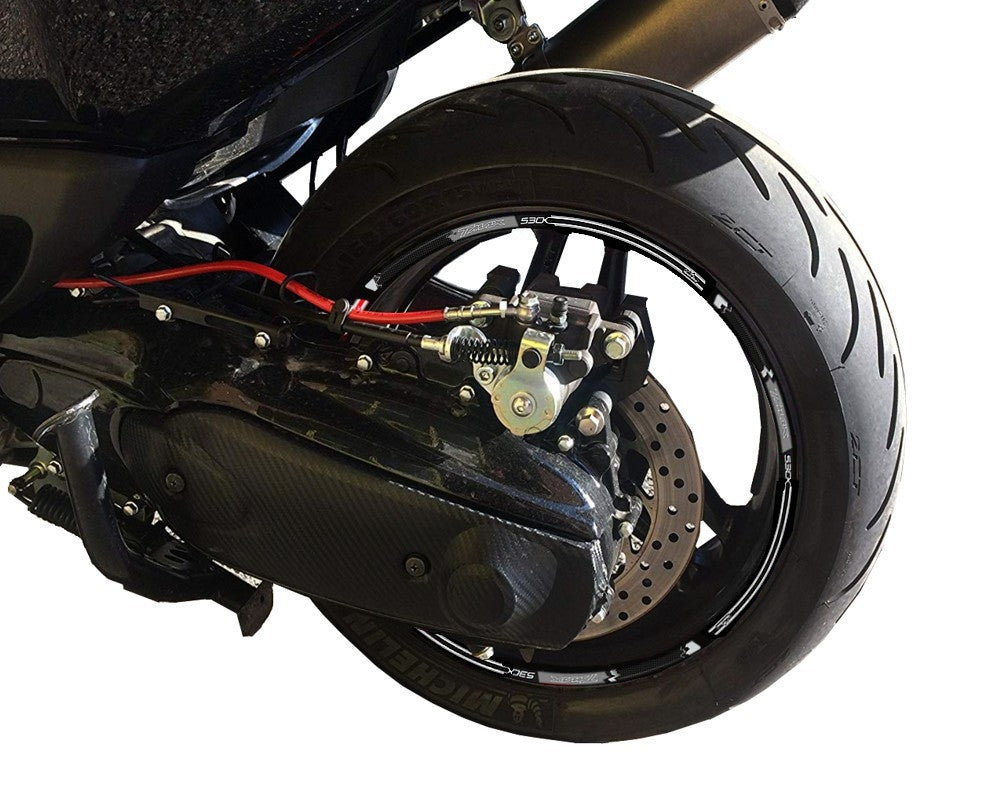 Resin Bike 3D Motorcycle Stickers - Wheels| Yamaha TMAX 530 2013>2019 - Pyramid Motorcycle Accessories