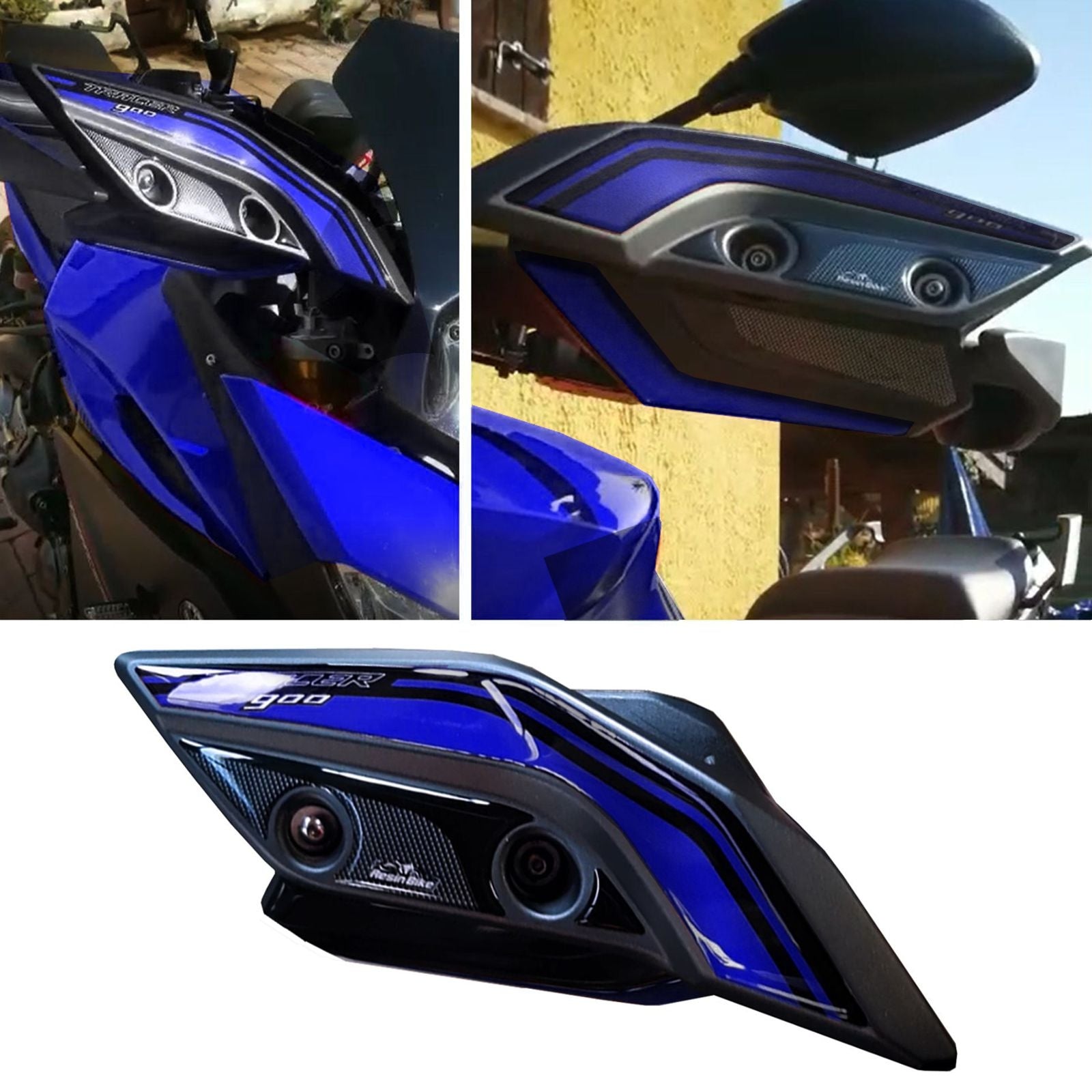 Resin Bike 3D Motorcycle Stickers - Handguards | Yamaha Tracer 900 2015>2017 RB-1000139500005 - Pyramid Motorcycle Accessories
