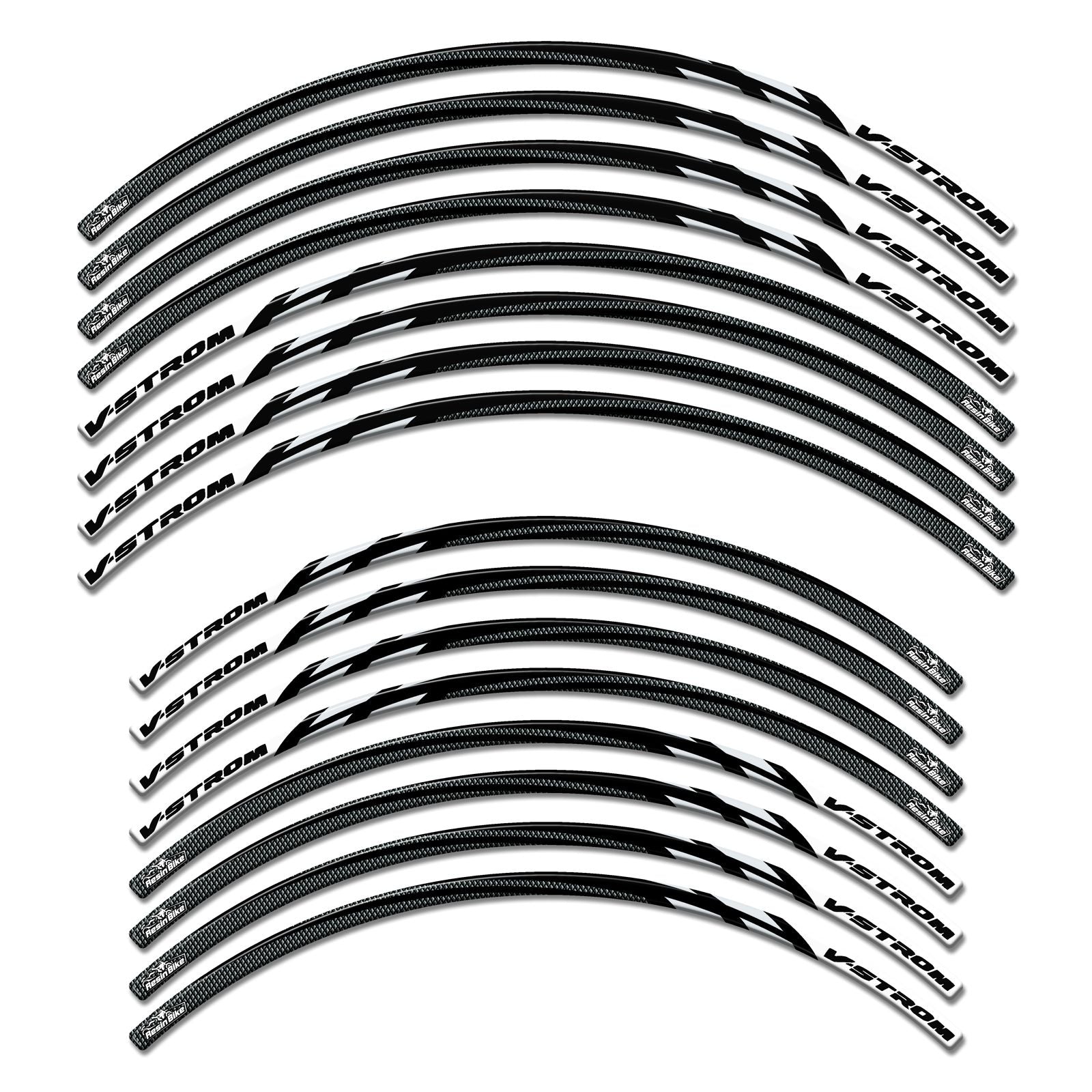Resin Bike 3D Motorcycle Stickers - Wheels| Suzuki V-Strom 1050 / 1050XT 2020>2023RB-1000140900009 - Pyramid Motorcycle Accessories
