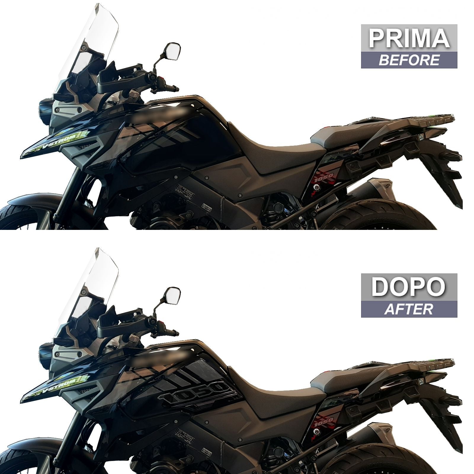 Resin Bike 3D Motorcycle Stickers - Tank Sides | Suzuki V-Strom 1050 / 1050XT 2020>2023 RB-1000141200009 - Pyramid Motorcycle Accessories