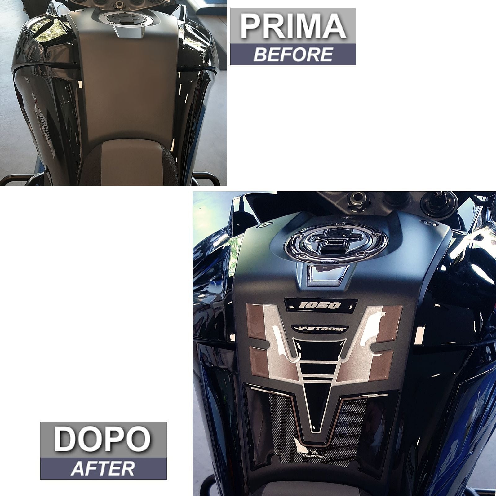 Resin Bike 3D Motorcycle Stickers - Tank Pad | Suzuki V-Strom 1050 / 1050XT 2020>2023 RB-1000141300006 - Pyramid Motorcycle Accessories