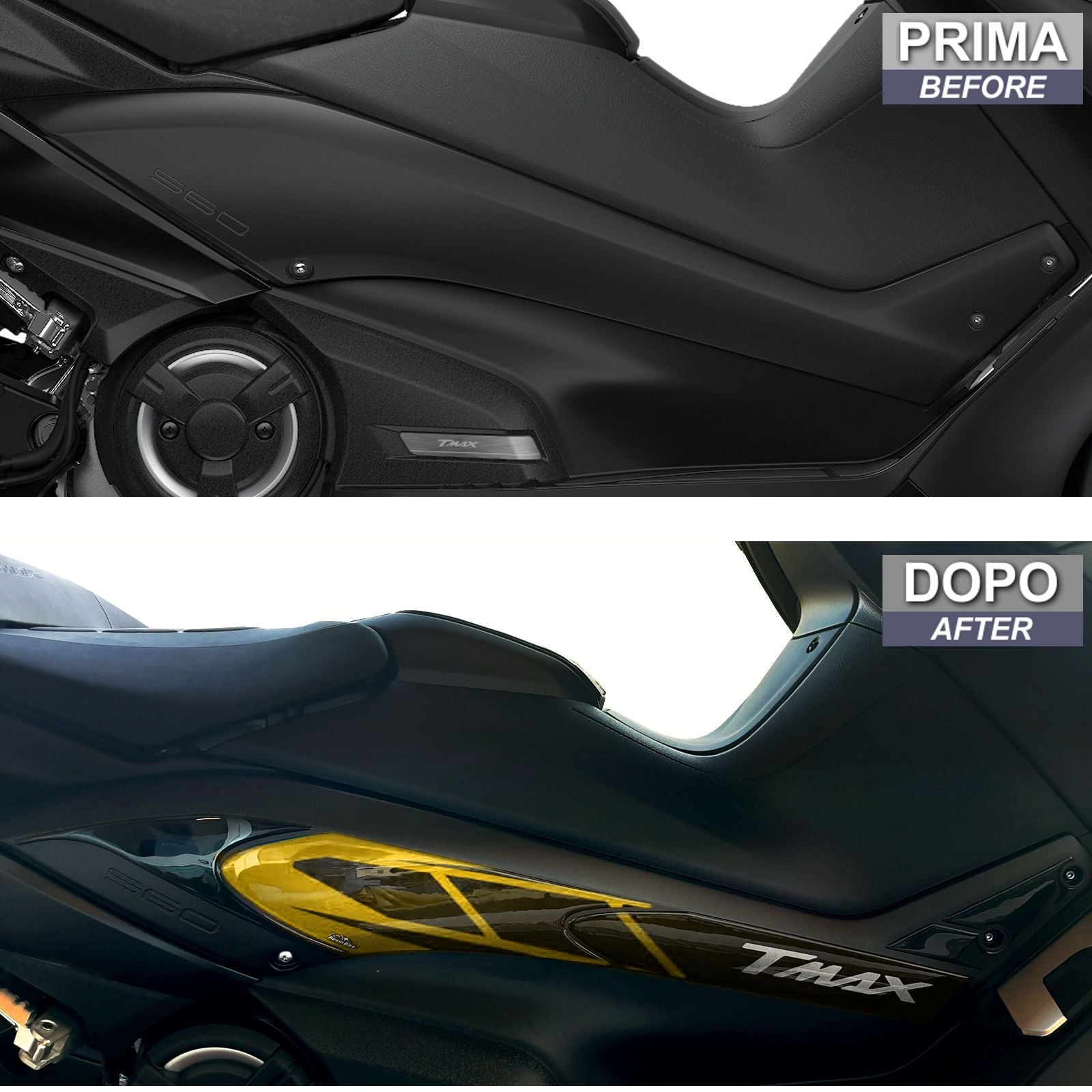 Resin Bike 3D Motorcycle Stickers - Tank Sides | Yamaha TMAX 560 2020>2021 RB-1000142300005 - Pyramid Motorcycle Accessories