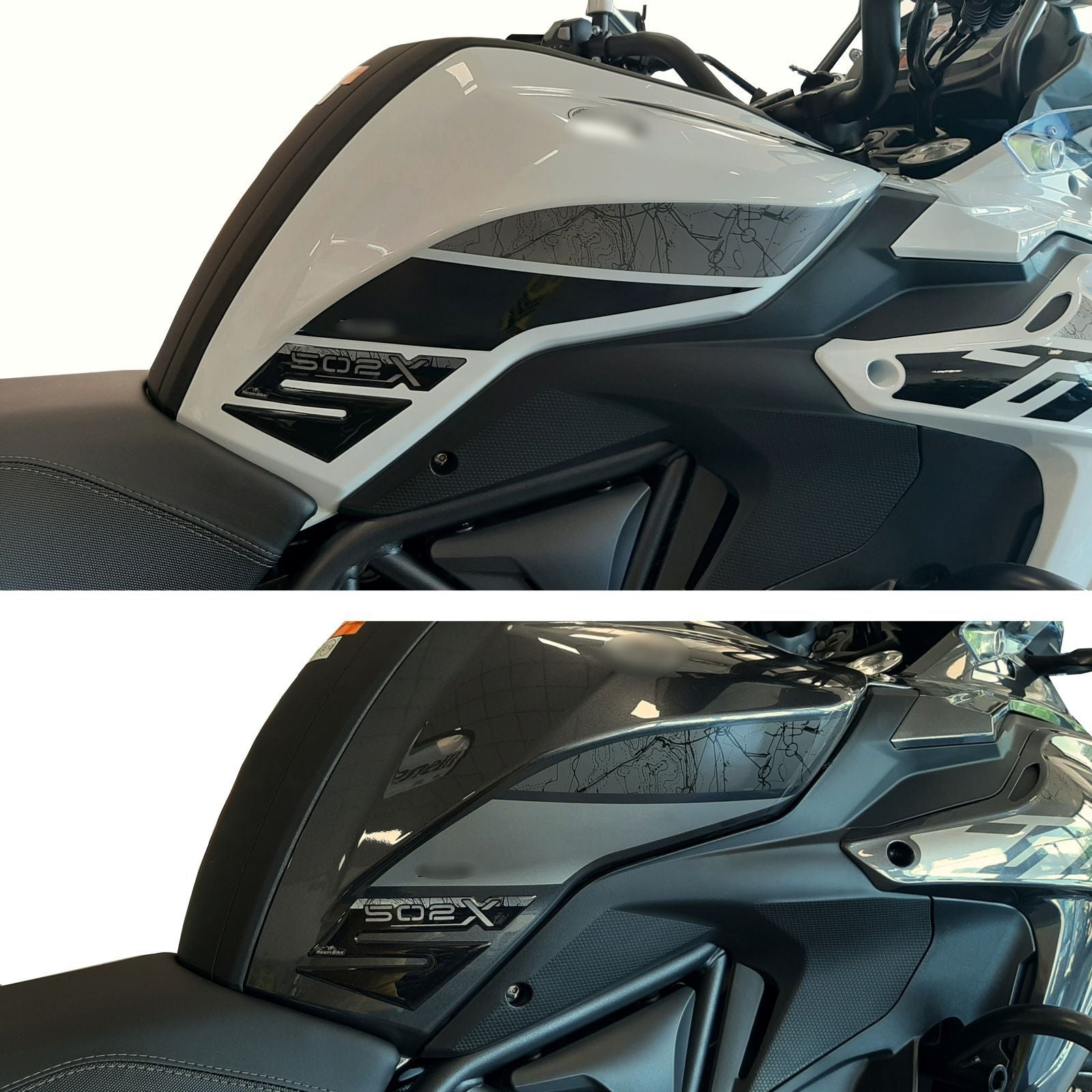Resin Bike 3D Motorcycle Stickers - Tank Sides | Benelli TRK 502 X 2020>2026 RB-1000142800000 - Pyramid Motorcycle Accessories