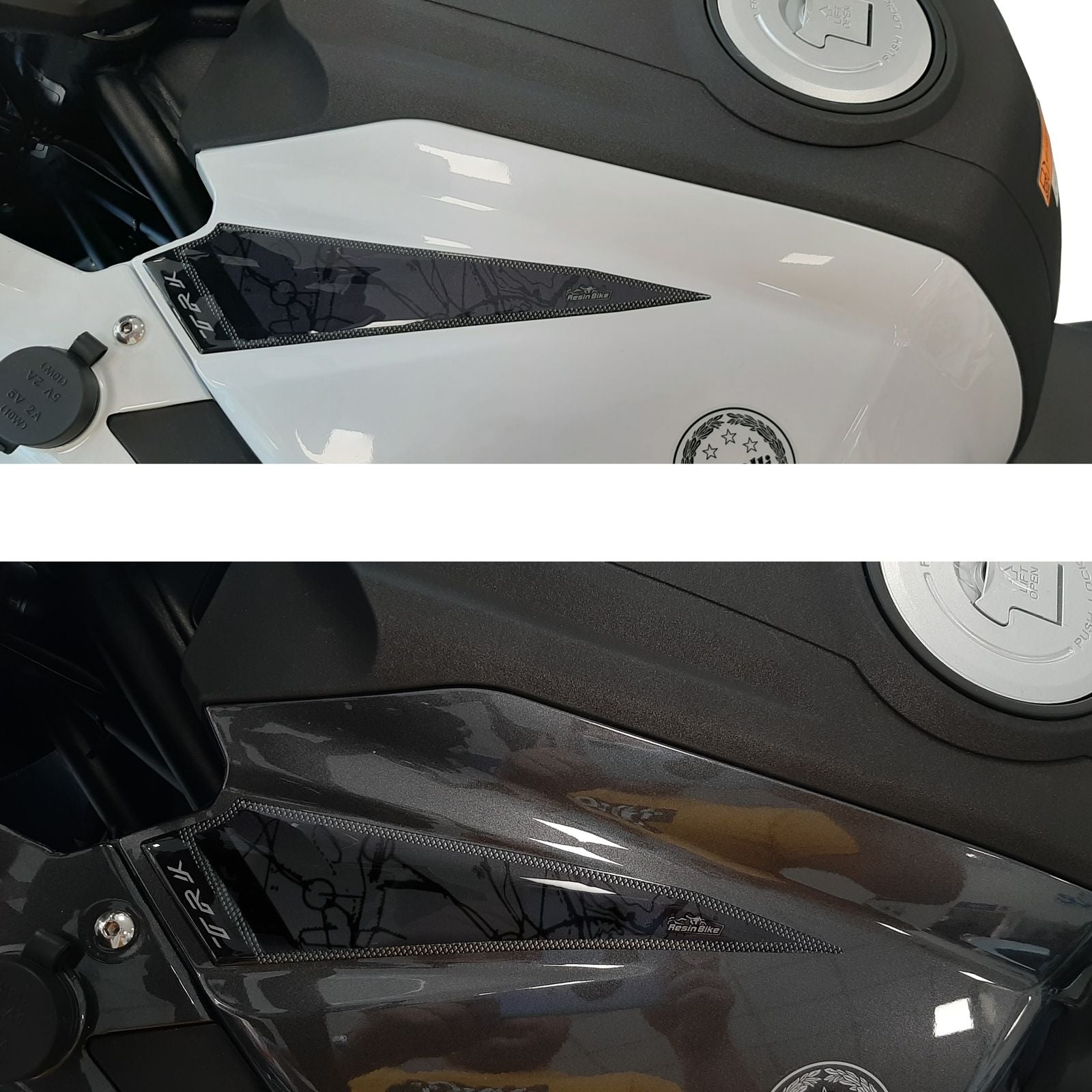 Resin Bike 3D Motorcycle Stickers - Tank Pad | Benelli TRK 502 X 2020>2026 RB-1000142700003 - Pyramid Motorcycle Accessories