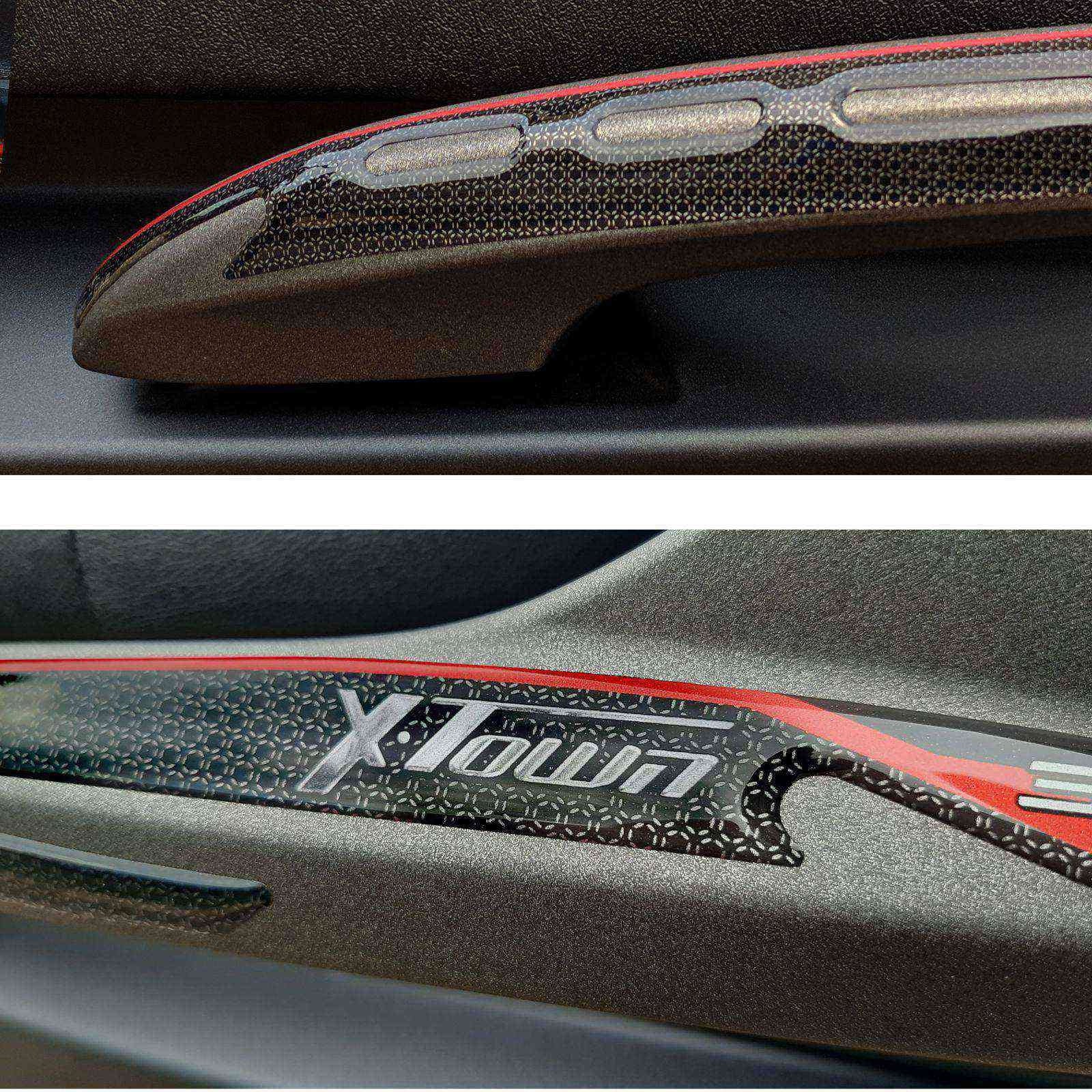 Resin Bike 3D Motorcycle Stickers - Passenger Handles | Kymco X-Town 300i 2020>Current - Pyramid Motorcycle Accessories