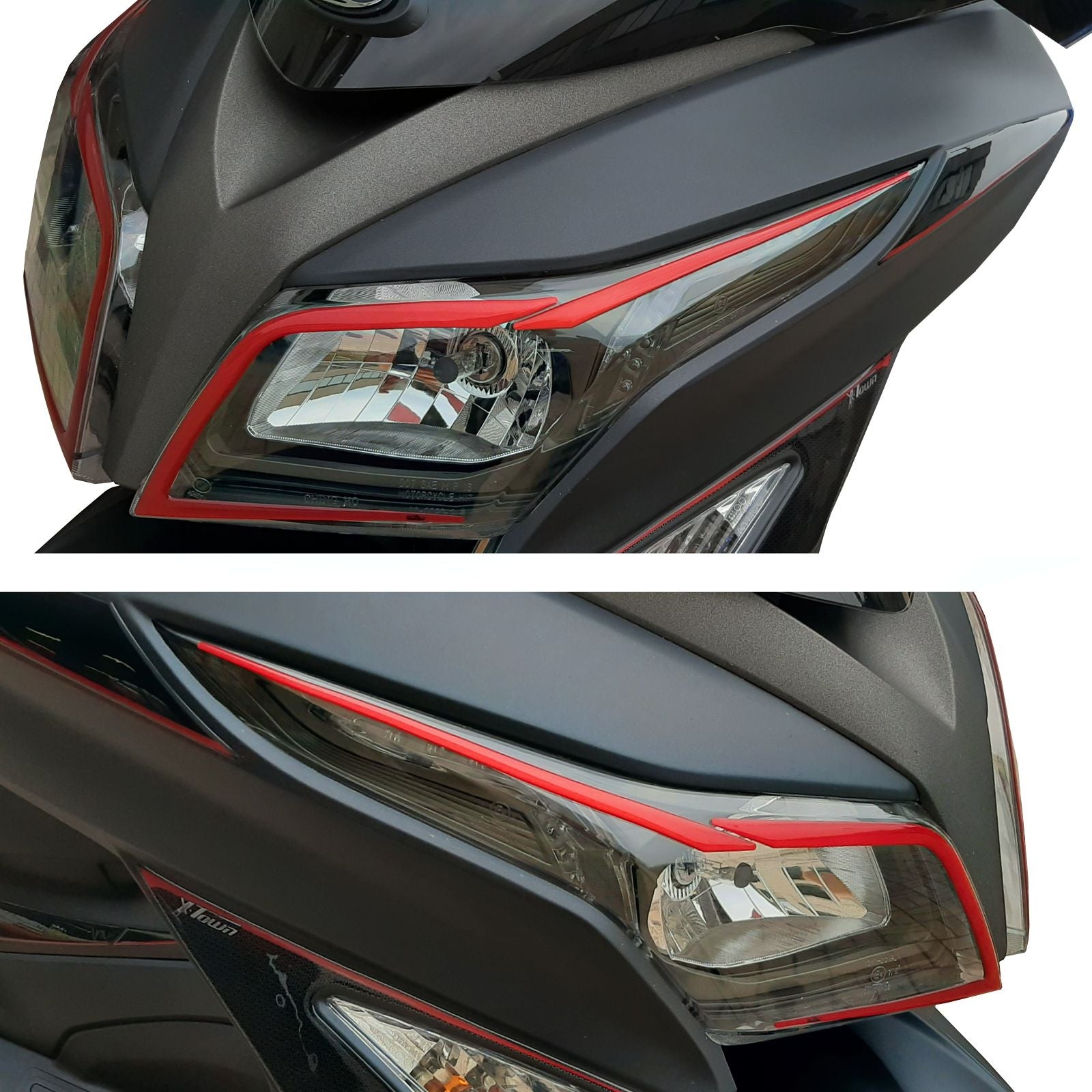 Resin Bike 3D Motorcycle Stickers - Headlight | Kymco X-Town 300i 2020>Current - Pyramid Motorcycle Accessories