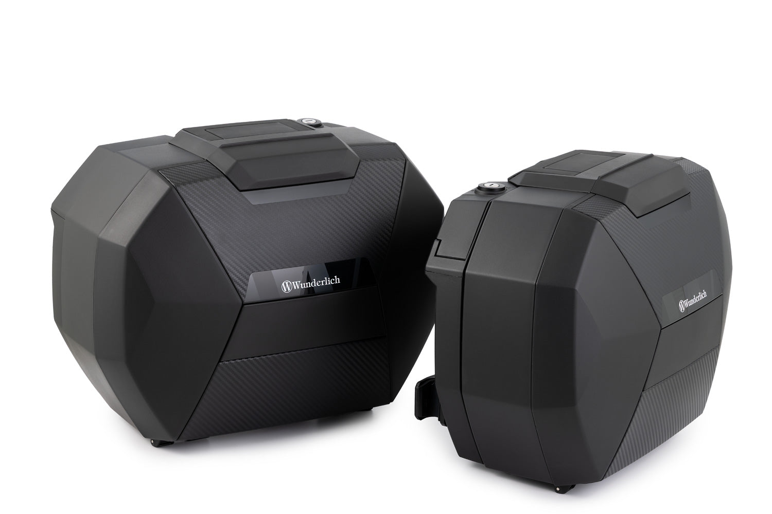 Wunderlich X30 Panniers with X-Rack Light Mounts | Carbon Optic | BMW M 1000 XR 2024>2026 - Pyramid Motorcycle Accessories