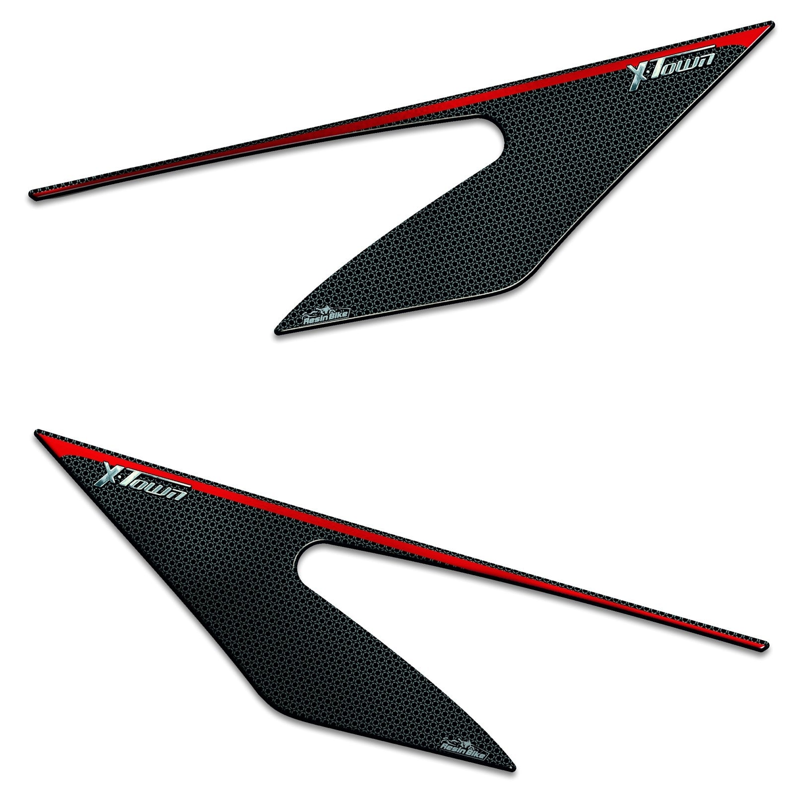 Resin Bike 3D Motorcycle Stickers - Tank Sides | Kymco X-Town 300i 2020>Current RB-1000143500008 - Pyramid Motorcycle Accessories