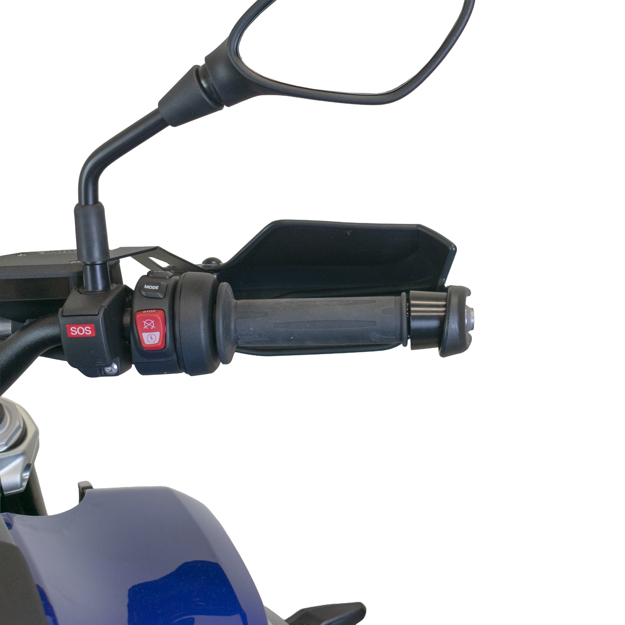 Pyramid Handguards | Matte Black | Kawasaki Versys 650 2015>Current - Pyramid Motorcycle Accessories