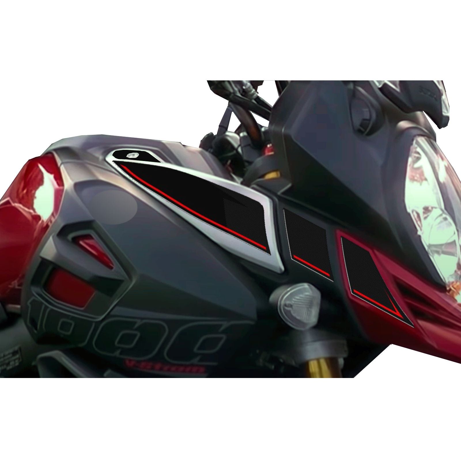 Resin Bike 3D Motorcycle Stickers - Tank Sides | Suzuki V-Strom 1000 / 1000XT 2014>2019 RB-B428P802 - Pyramid Motorcycle Accessories