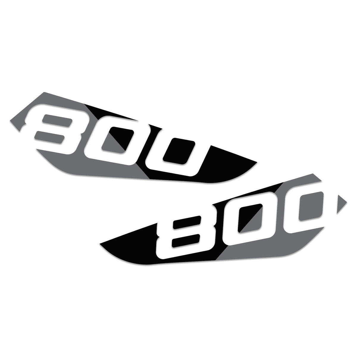 Pyramid Decals | Grey & Black Tank Decals | Triumph Trident 800 2026>Current