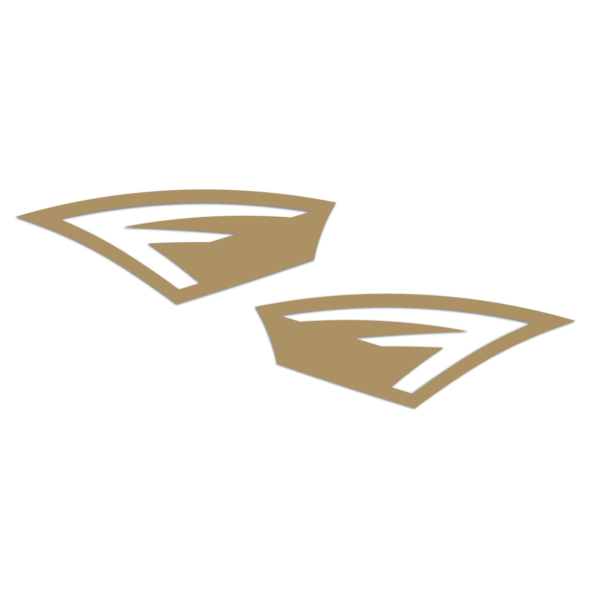 Pyramid Decals | Gold Front Mudguard Decals | Triumph Trident 800 2026>Current