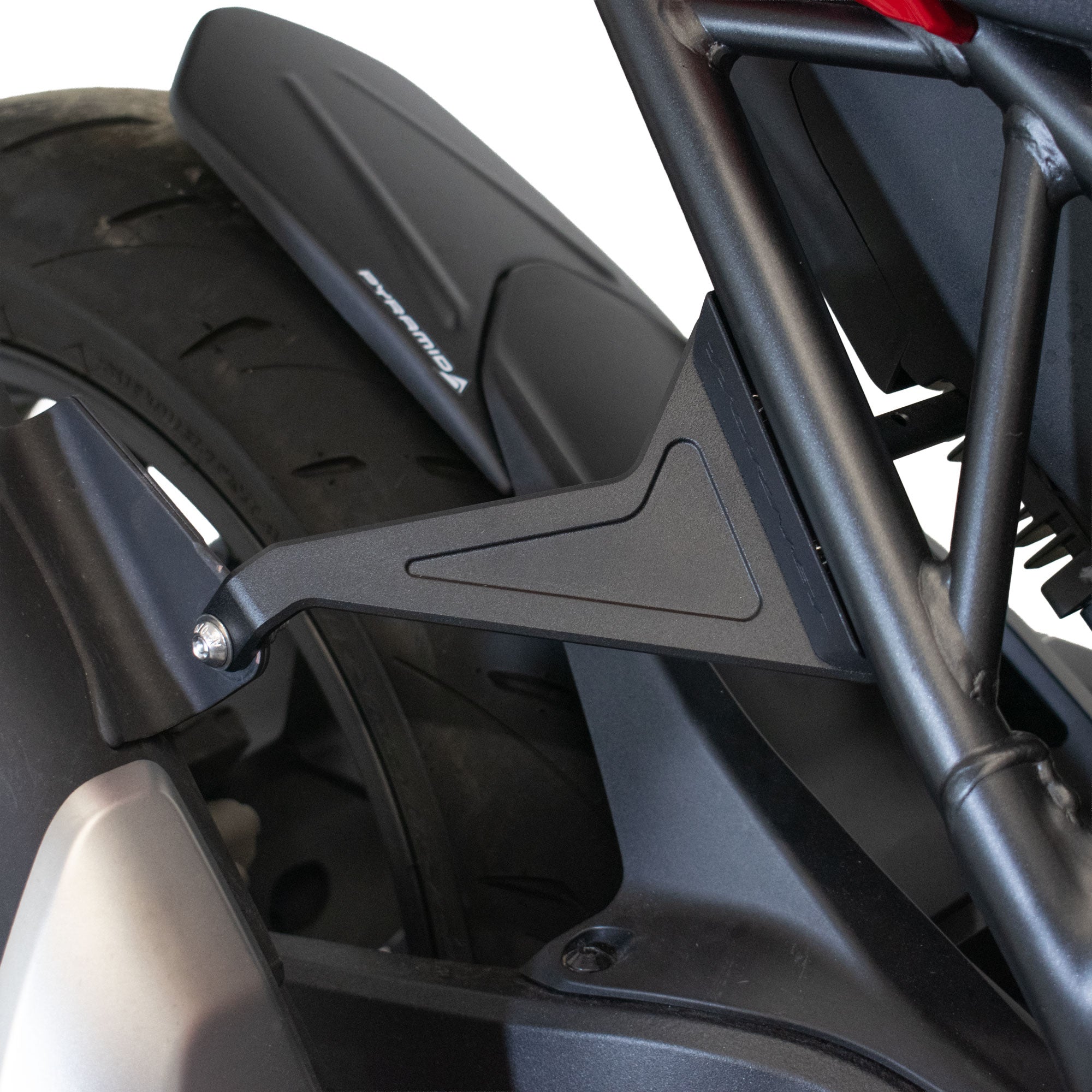 Pyramid Rear Peg Blanking Blocks | Matte Black | Honda CB 1000 Hornet inc SP 2025>Current - Pyramid Motorcycle Accessories