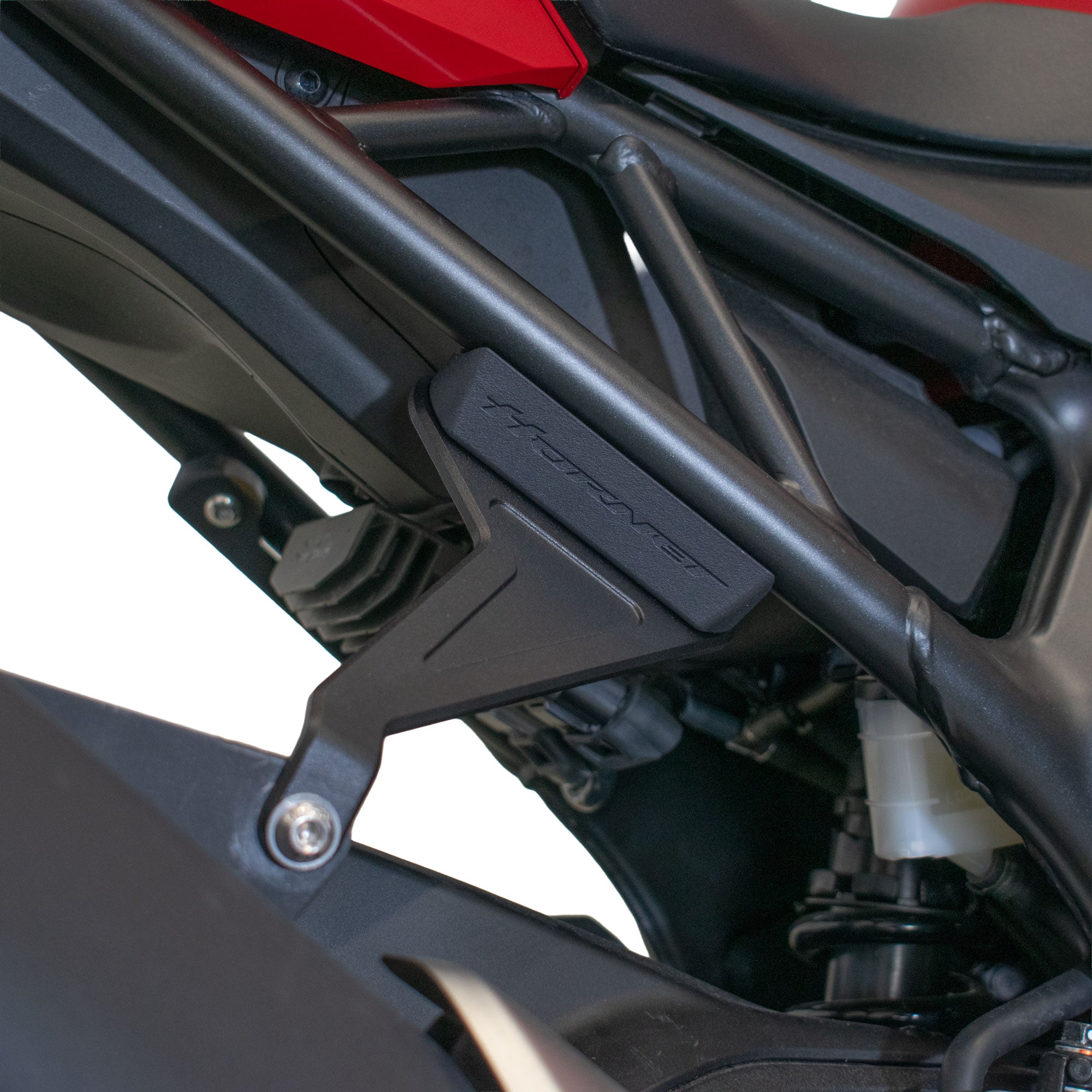 Pyramid Rear Peg Blanking Blocks | Matte Black | Honda CB 1000 Hornet inc SP 2025>Current - Pyramid Motorcycle Accessories