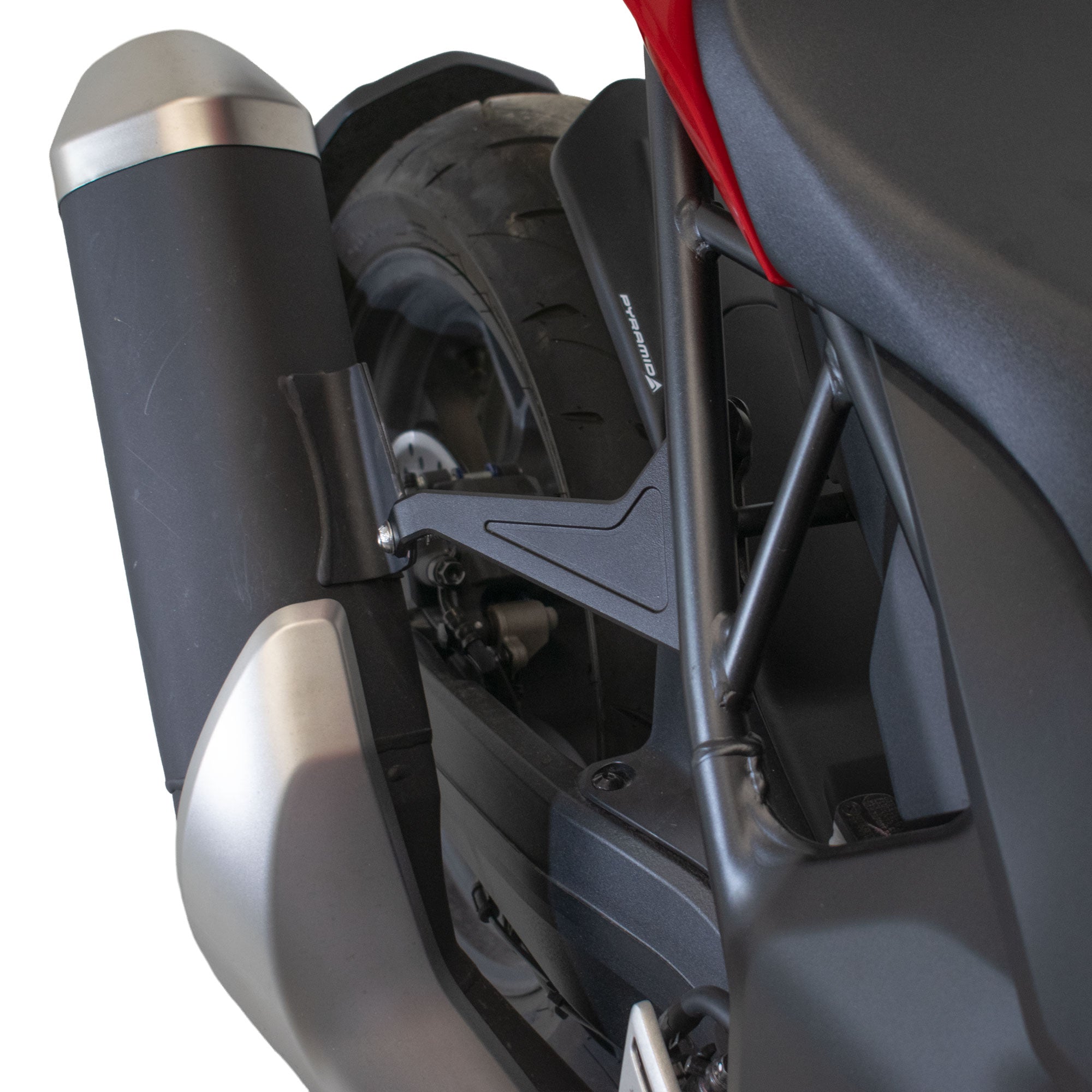 Pyramid Rear Peg Blanking Blocks | Matte Black | Honda CB 1000 Hornet inc SP 2025>Current - Pyramid Motorcycle Accessories