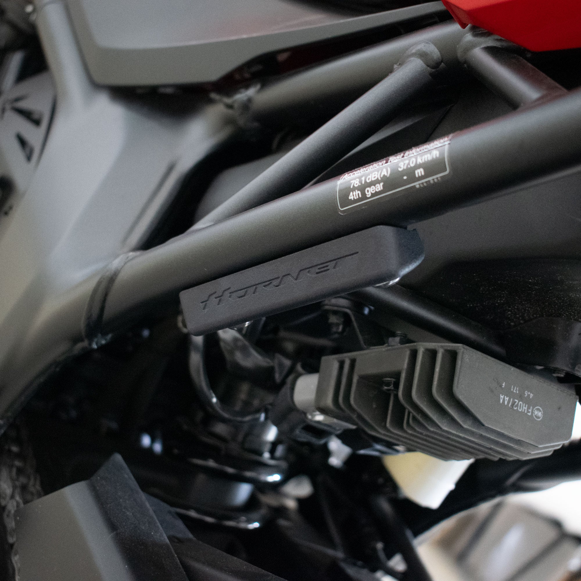 Pyramid Rear Peg Blanking Blocks | Matte Black | Honda CB 1000 Hornet inc SP 2025>Current - Pyramid Motorcycle Accessories