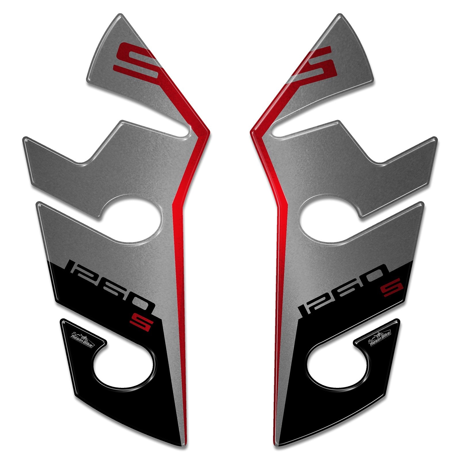 Resin Bike 3D Motorcycle Stickers - Side Panels | Ducati Multistrada 1260 S 2018>2020 - Pyramid Motorcycle Accessories