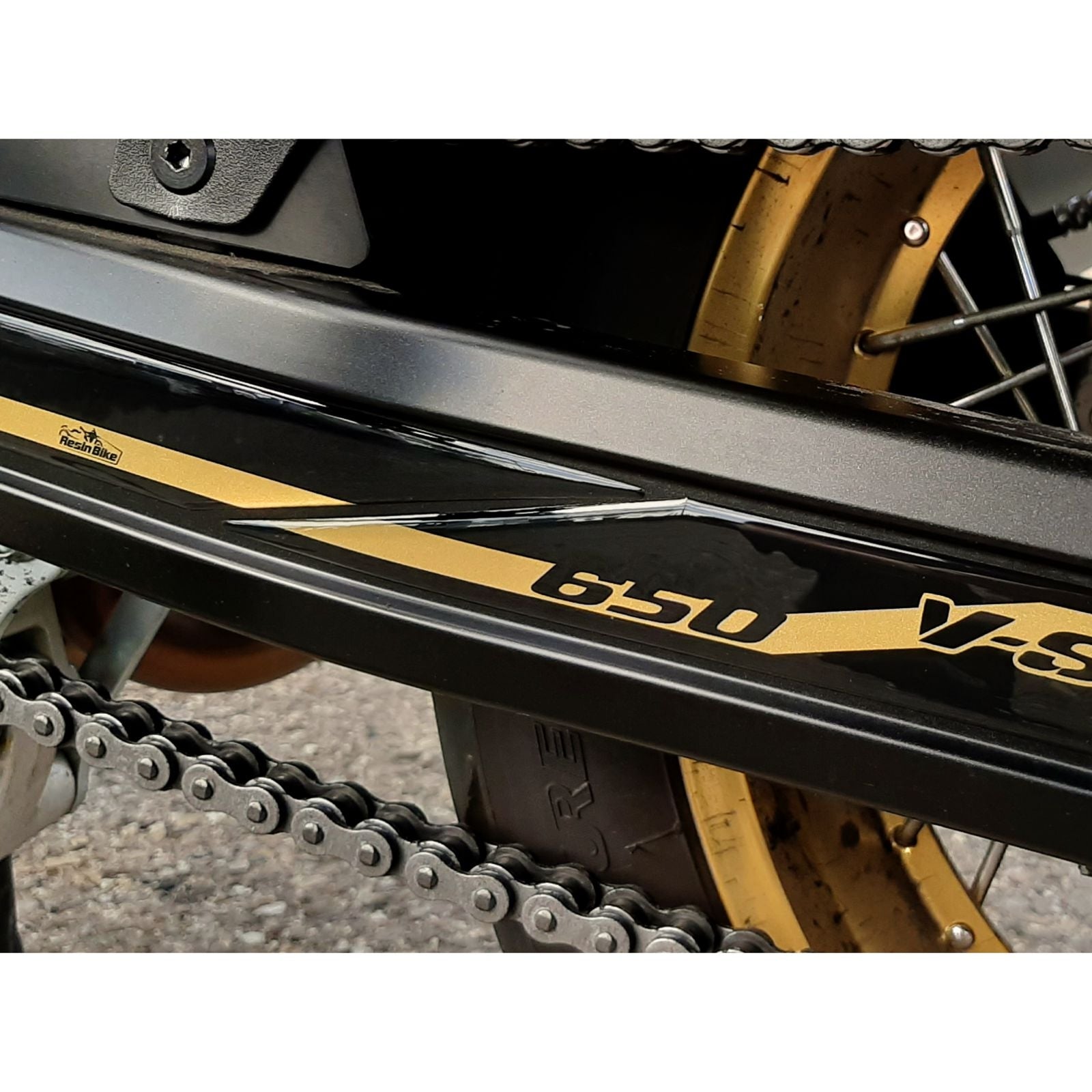 Resin Bike 3D Motorcycle Stickers - Forks | Suzuki V-Strom 650XT 2020>Current - Pyramid Motorcycle Accessories