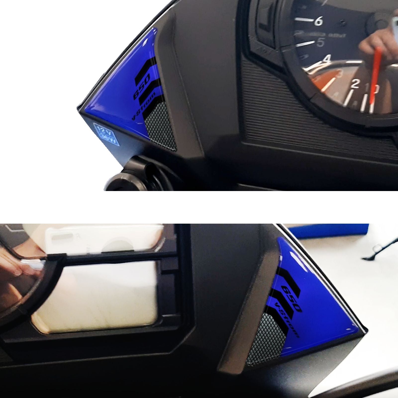 Resin Bike 3D Motorcycle Stickers - Frontal Area | Suzuki V-Strom 650XT 2017>2023 - Pyramid Motorcycle Accessories
