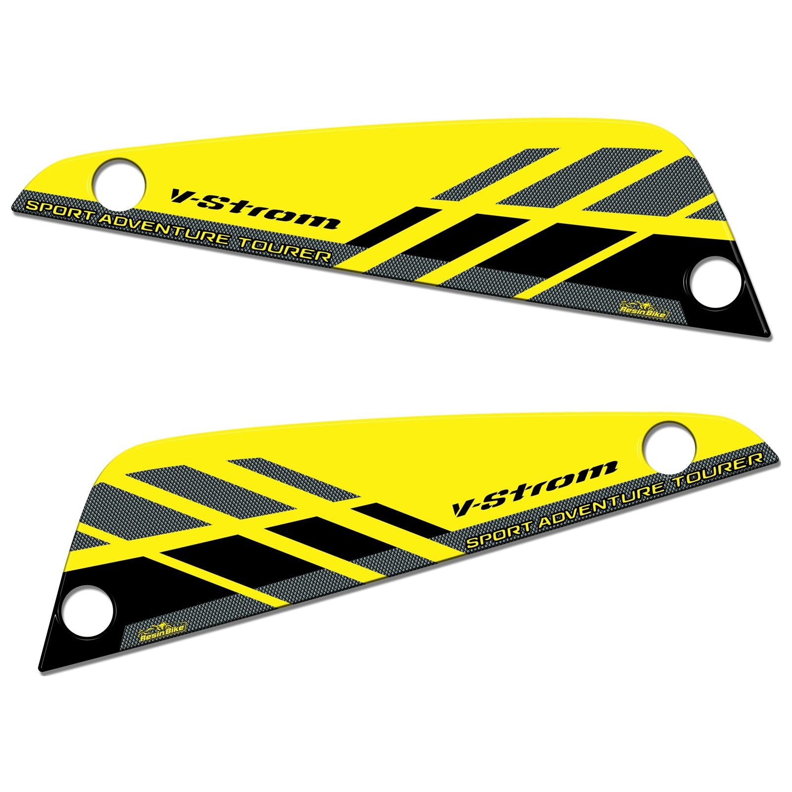 Resin Bike 3D Motorcycle Stickers - Panniers | Suzuki V-Strom 650 2017>2021 RB-1000149200001 - Pyramid Motorcycle Accessories