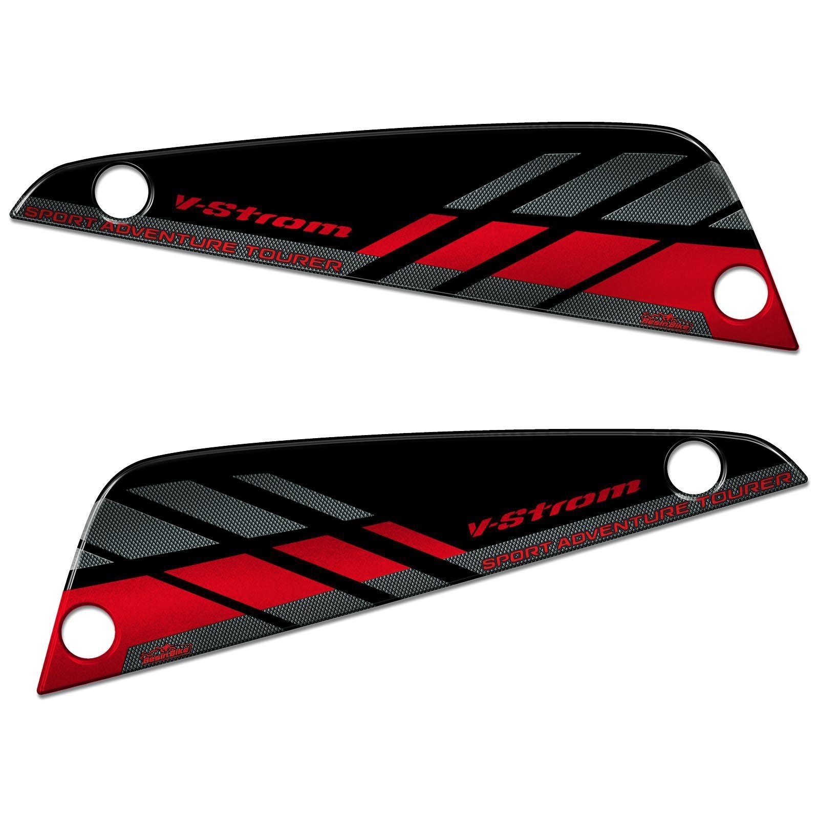 Resin Bike 3D Motorcycle Stickers - Panniers | Suzuki V-Strom 650 2017>2021 RB-1000149300008 - Pyramid Motorcycle Accessories