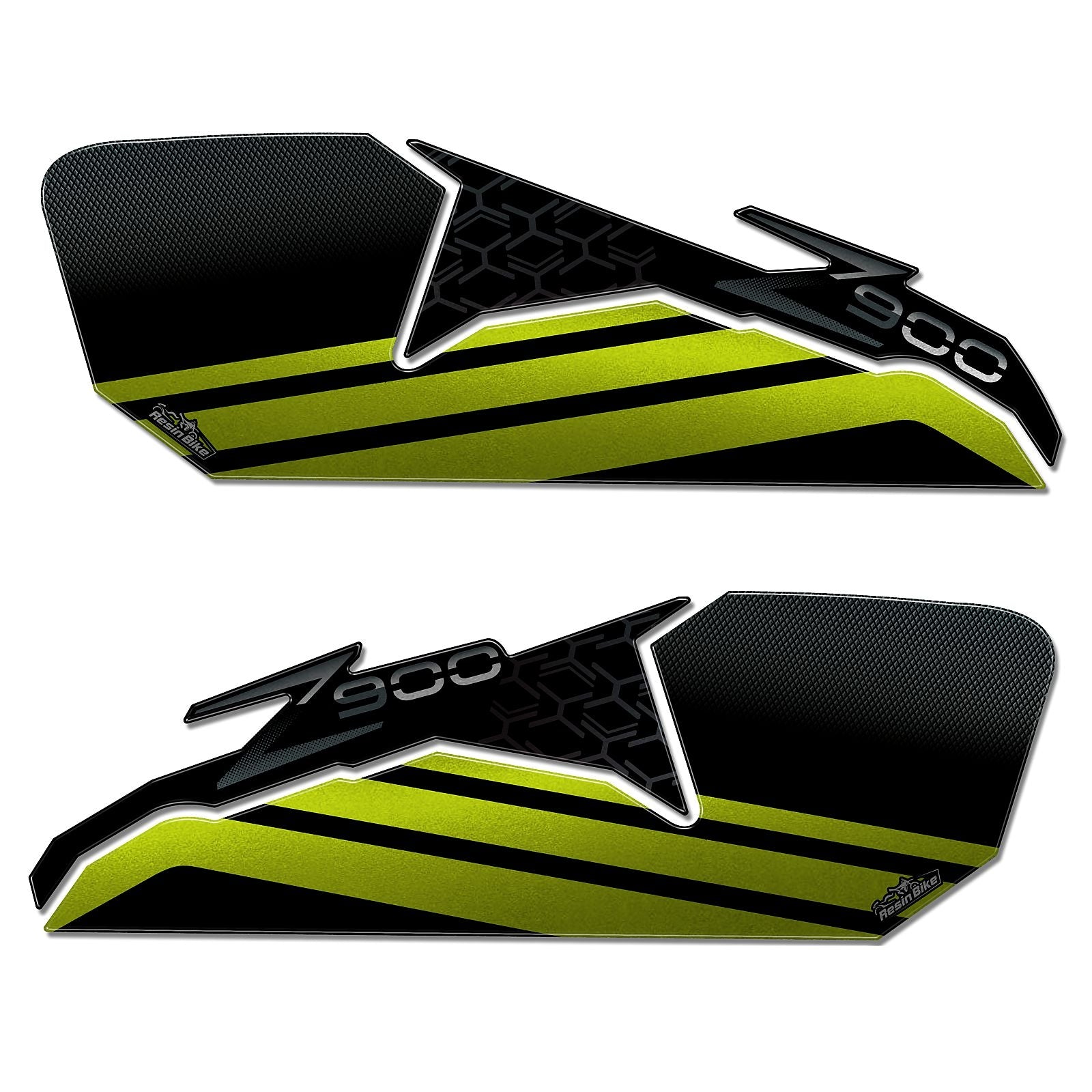 Resin Bike 3D Motorcycle Stickers - Tank Sides | Kawasaki Z 900 2021>2024 RB-1000149400005 - Pyramid Motorcycle Accessories