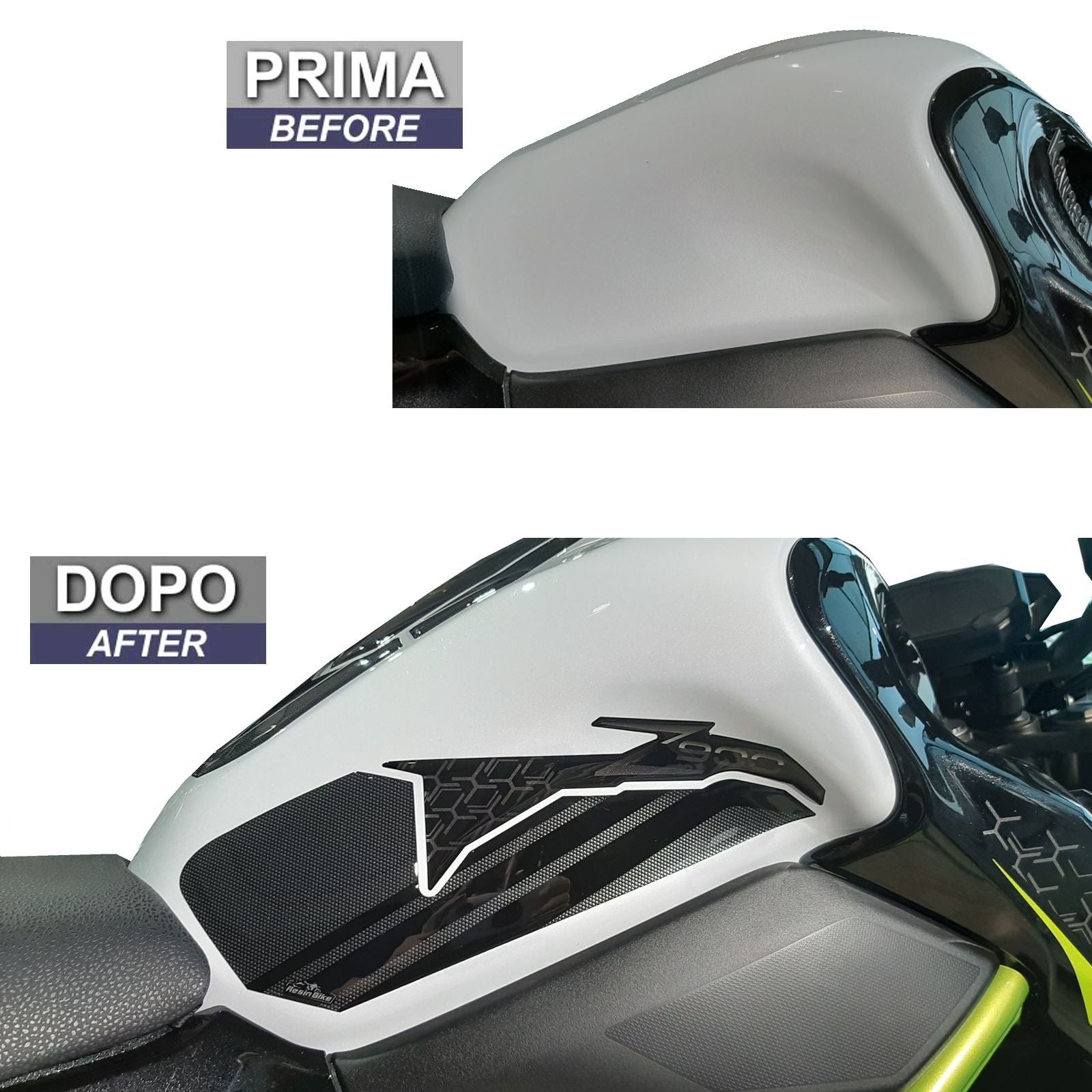 Resin Bike 3D Motorcycle Stickers - Tank Sides | Kawasaki Z 900 2021>2024 RB-1000149600009 - Pyramid Motorcycle Accessories