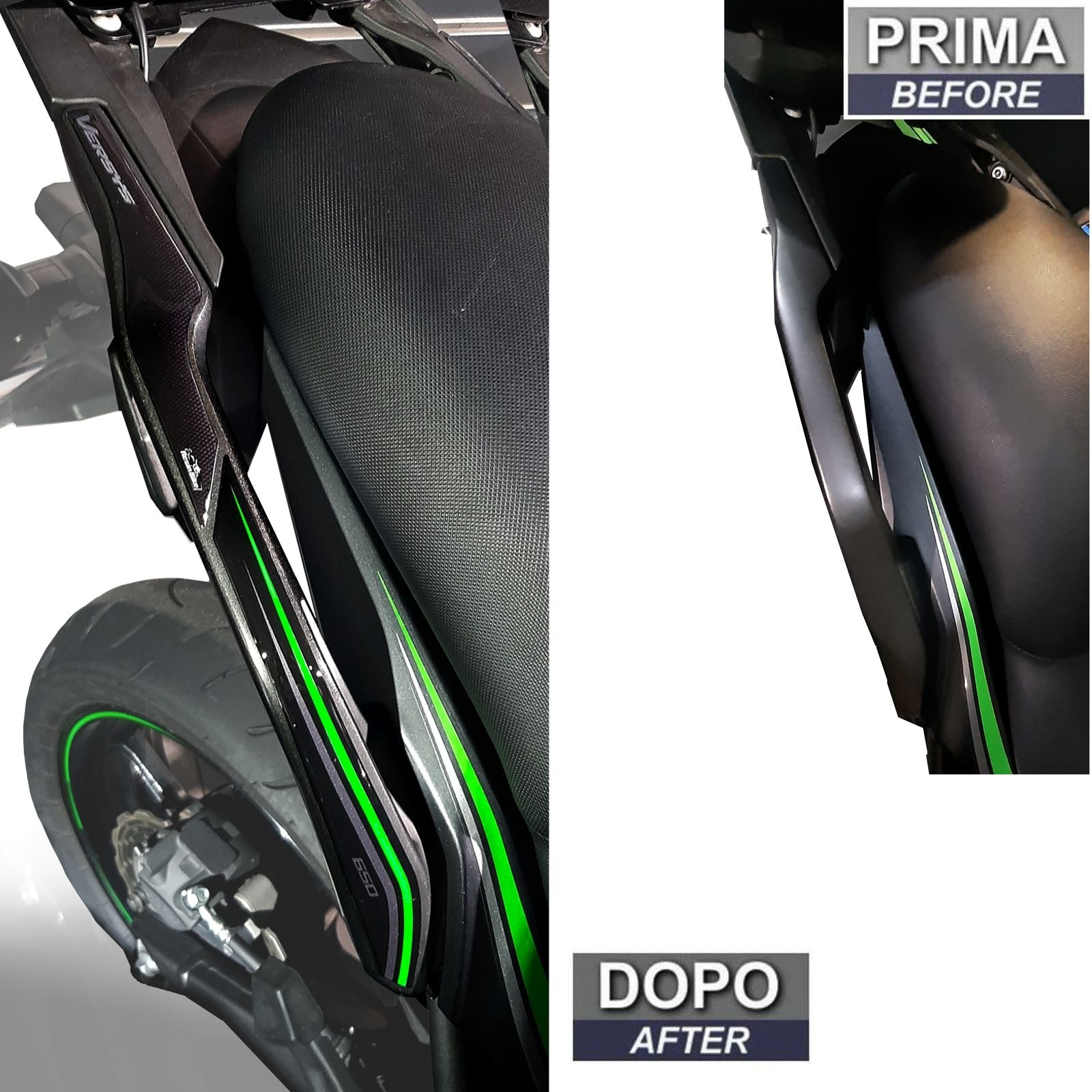 Resin Bike 3D Motorcycle Stickers - Passenger Handles | Kawasaki Versys 650 2017>2021 RB-1000151000002 - Pyramid Motorcycle Accessories