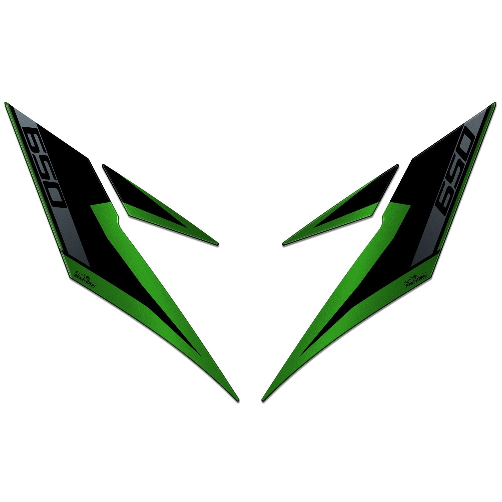 Resin Bike 3D Motorcycle Stickers - Front Fender | Kawasaki Versys 650 2017>2021 RB-1000151300003 - Pyramid Motorcycle Accessories