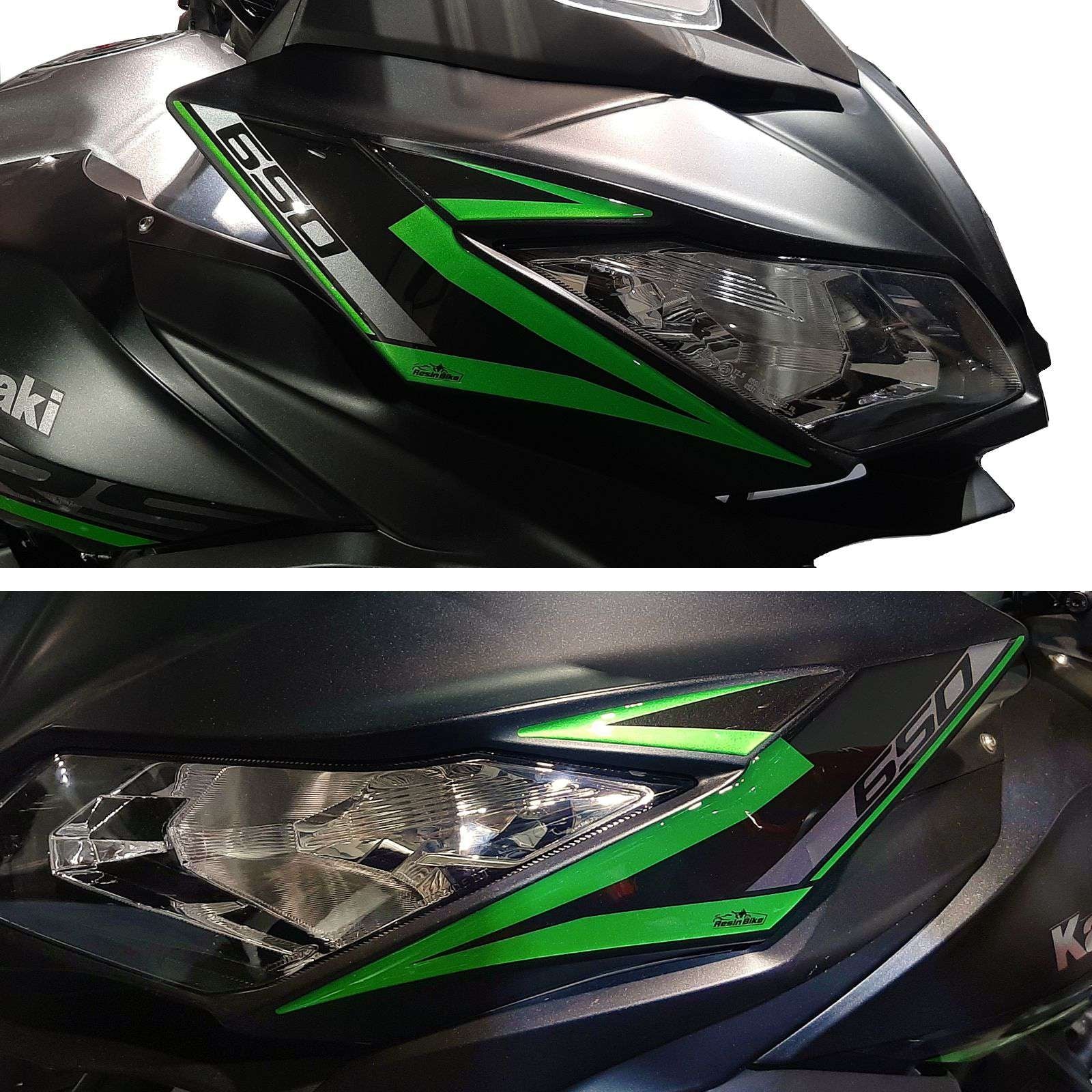 Resin Bike 3D Motorcycle Stickers - Front Fender | Kawasaki Versys 650 2017>2021 RB-1000151300003 - Pyramid Motorcycle Accessories