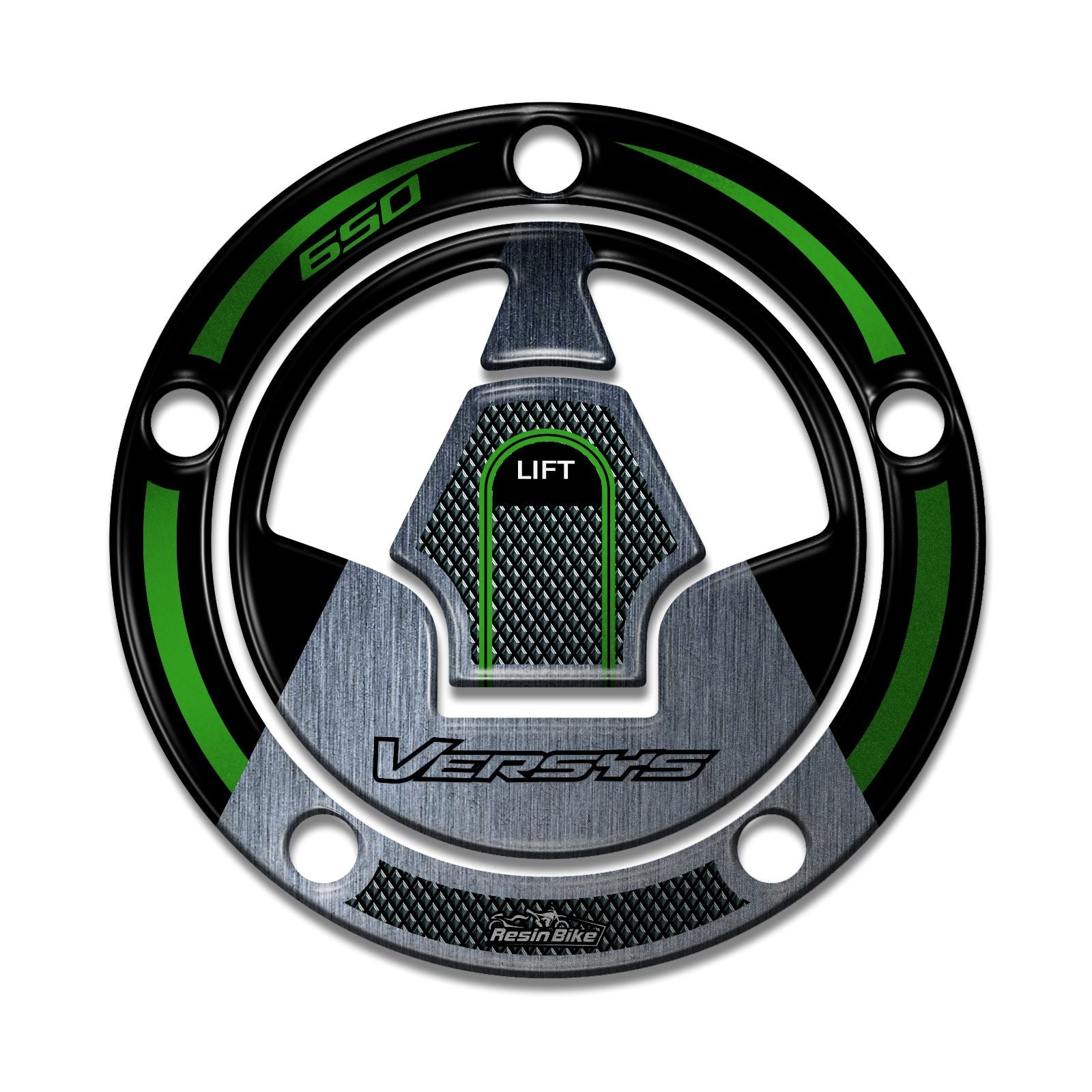 Resin Bike 3D Motorcycle Stickers - Fuel Cap | Kawasaki Versys 650 2017>2021 - Pyramid Motorcycle Accessories