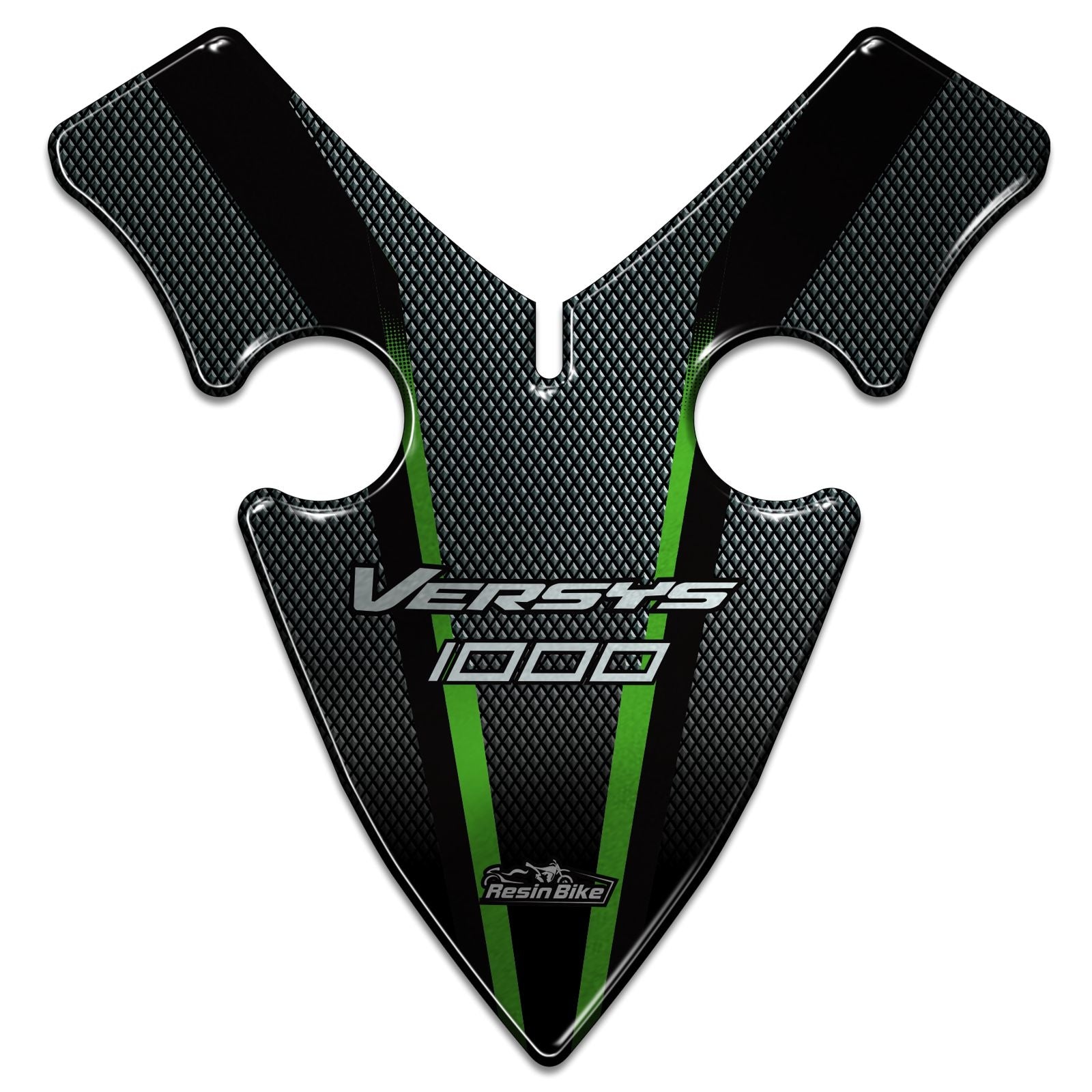 Resin Bike 3D Motorcycle Stickers - Frontal Area | Kawasaki Versys 1000 2017>2024 - Pyramid Motorcycle Accessories