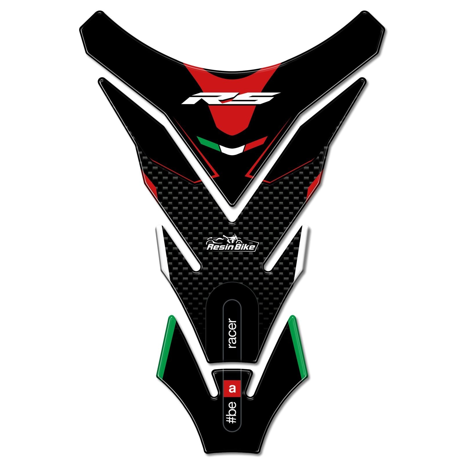 Resin Bike 3D Motorcycle Stickers - Tank Pad | Aprilia RS?50/125/250/457/660 2018>2025 - Pyramid Motorcycle Accessories