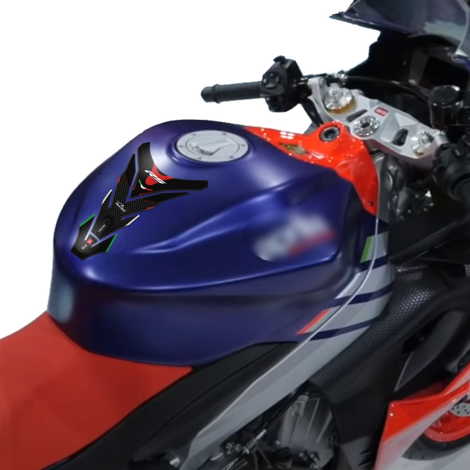 Resin Bike 3D Motorcycle Stickers - Tank Pad | Aprilia RS?50/125/250/457/660 2018>2025 - Pyramid Motorcycle Accessories