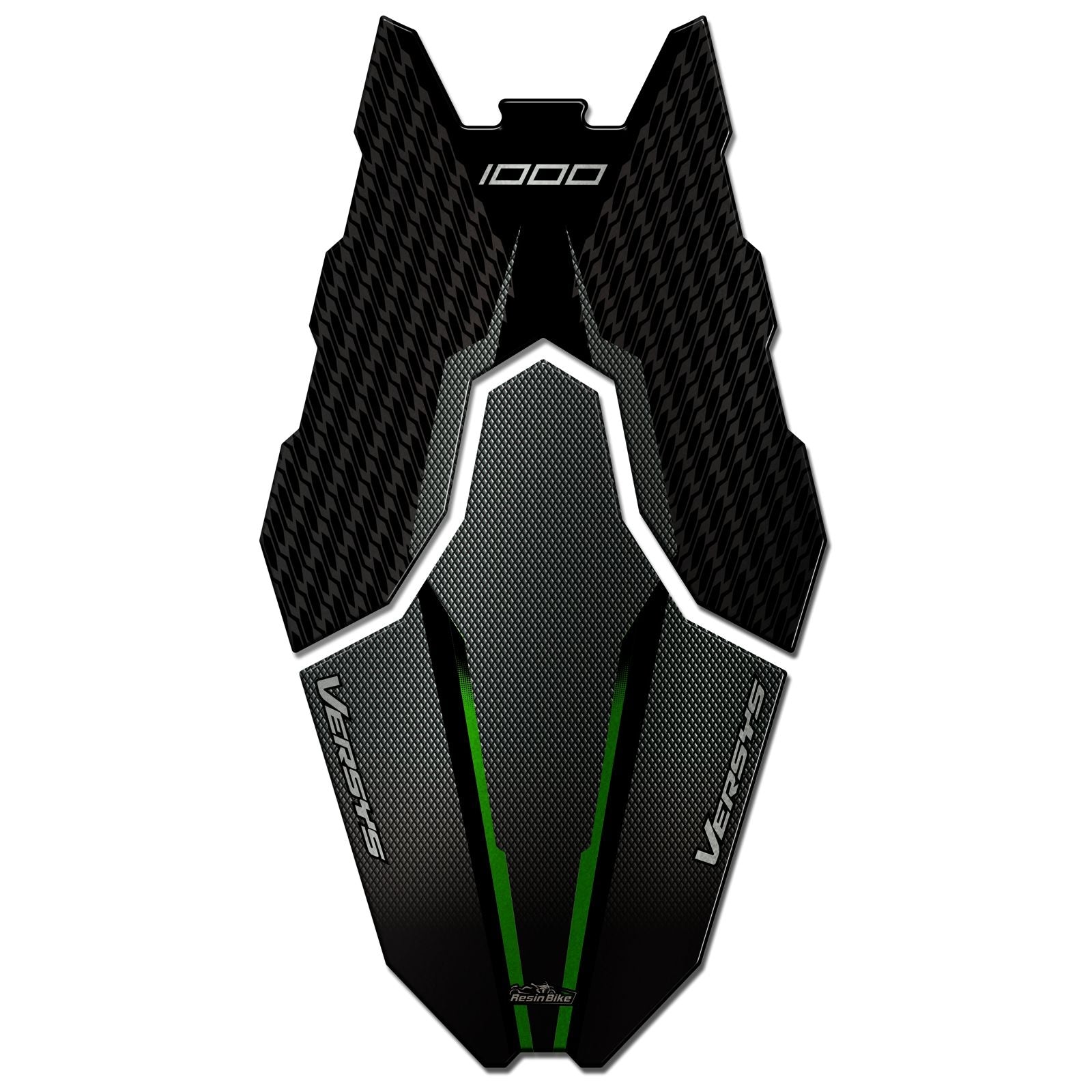 Resin Bike 3D Motorcycle Stickers - Tank Pad | Kawasaki Versys 1000 2017>2024 - Pyramid Motorcycle Accessories