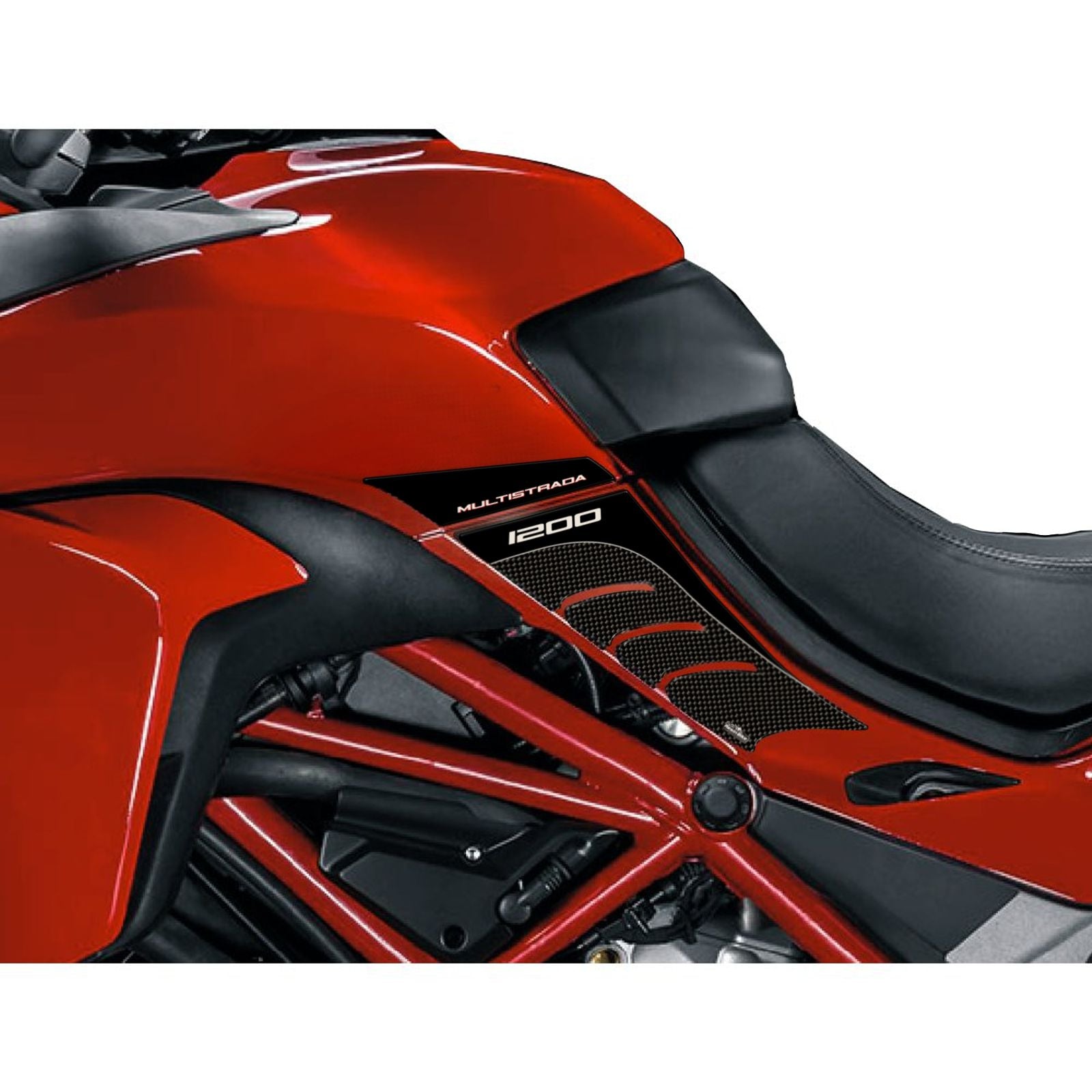 Resin Bike 3D Motorcycle Stickers - Tank Sides | Ducati Multistrada 1200 2015>2017 - Pyramid Motorcycle Accessories