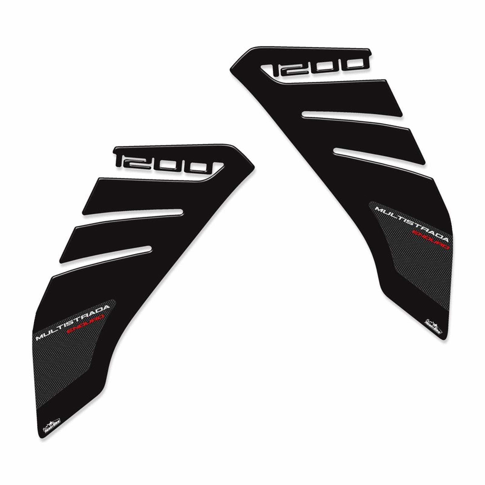 Resin Bike 3D Motorcycle Stickers - Tank Sides | Ducati Multistrada 1200 Enduro 2016>2018 - Pyramid Motorcycle Accessories