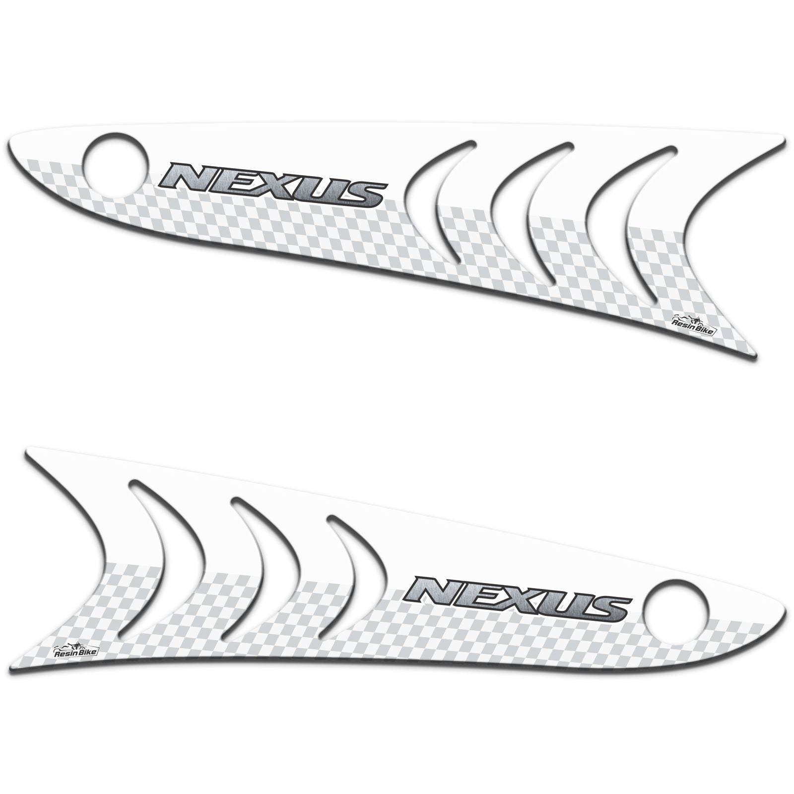 Resin Bike 3D Motorcycle Stickers - Footboard | Gilera Nexus 300/500 2007>2013 RB-1000155900001 - Pyramid Motorcycle Accessories