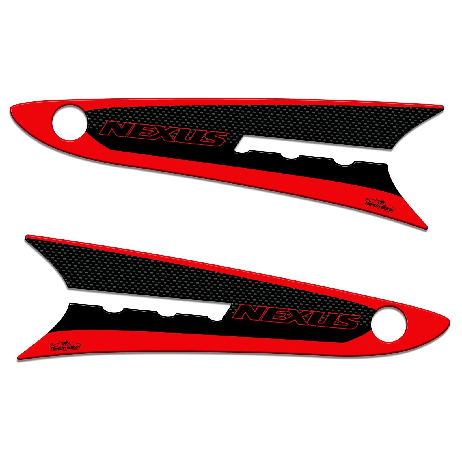 Resin Bike 3D Motorcycle Stickers - Footboard | Gilera Nexus 300/500 2007>2013 RB-1000156100004 - Pyramid Motorcycle Accessories