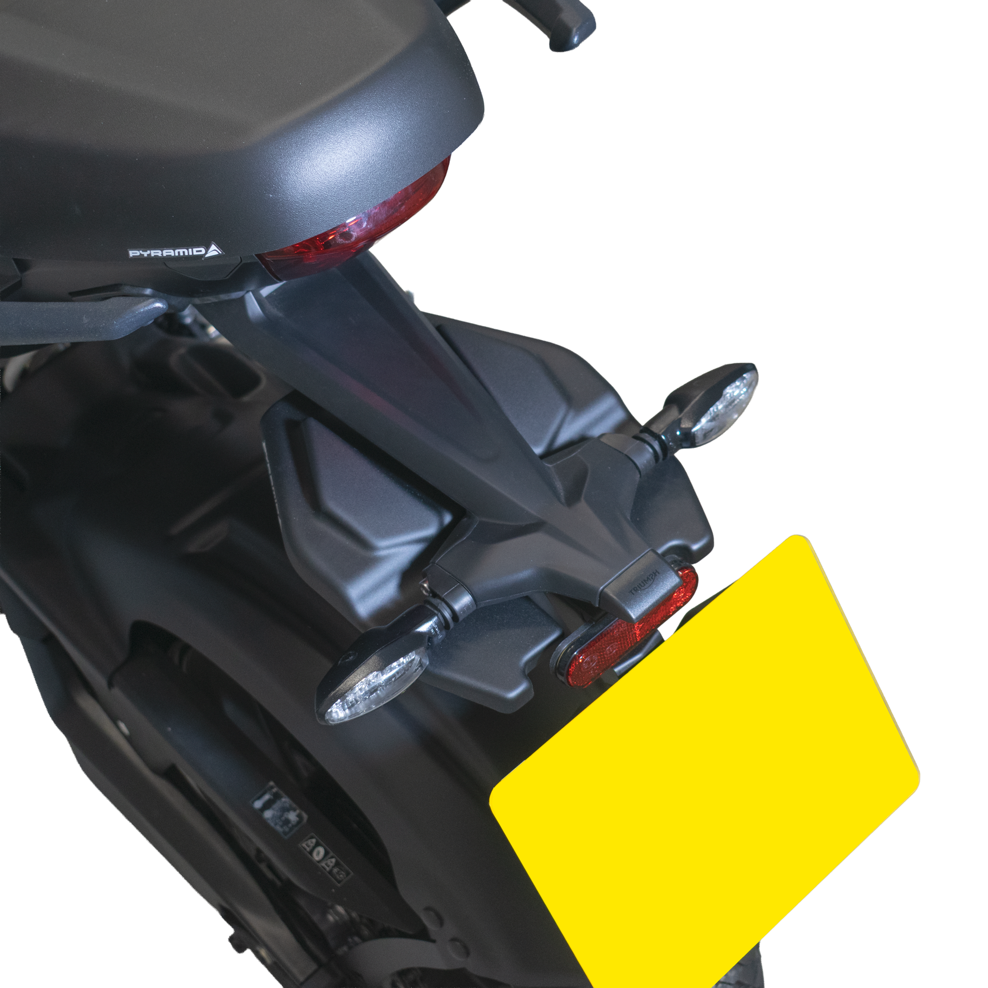 Pyramid Rear Splash Protector | Matte Black | Triumph Tiger Sport 800 2025>Current - Pyramid Motorcycle Accessories