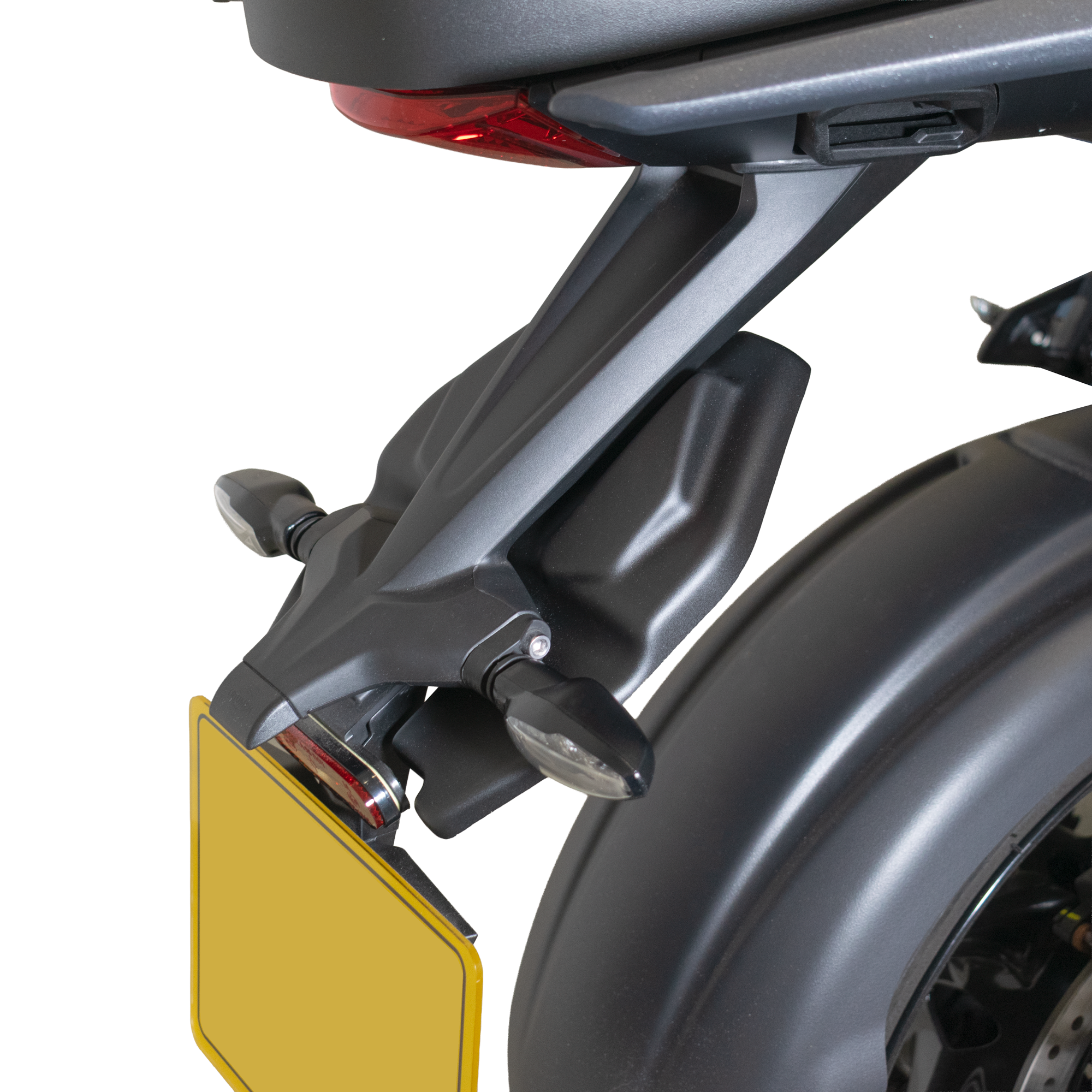 Pyramid Rear Splash Protector | Matte Black | Triumph Tiger Sport 800 2025>Current - Pyramid Motorcycle Accessories