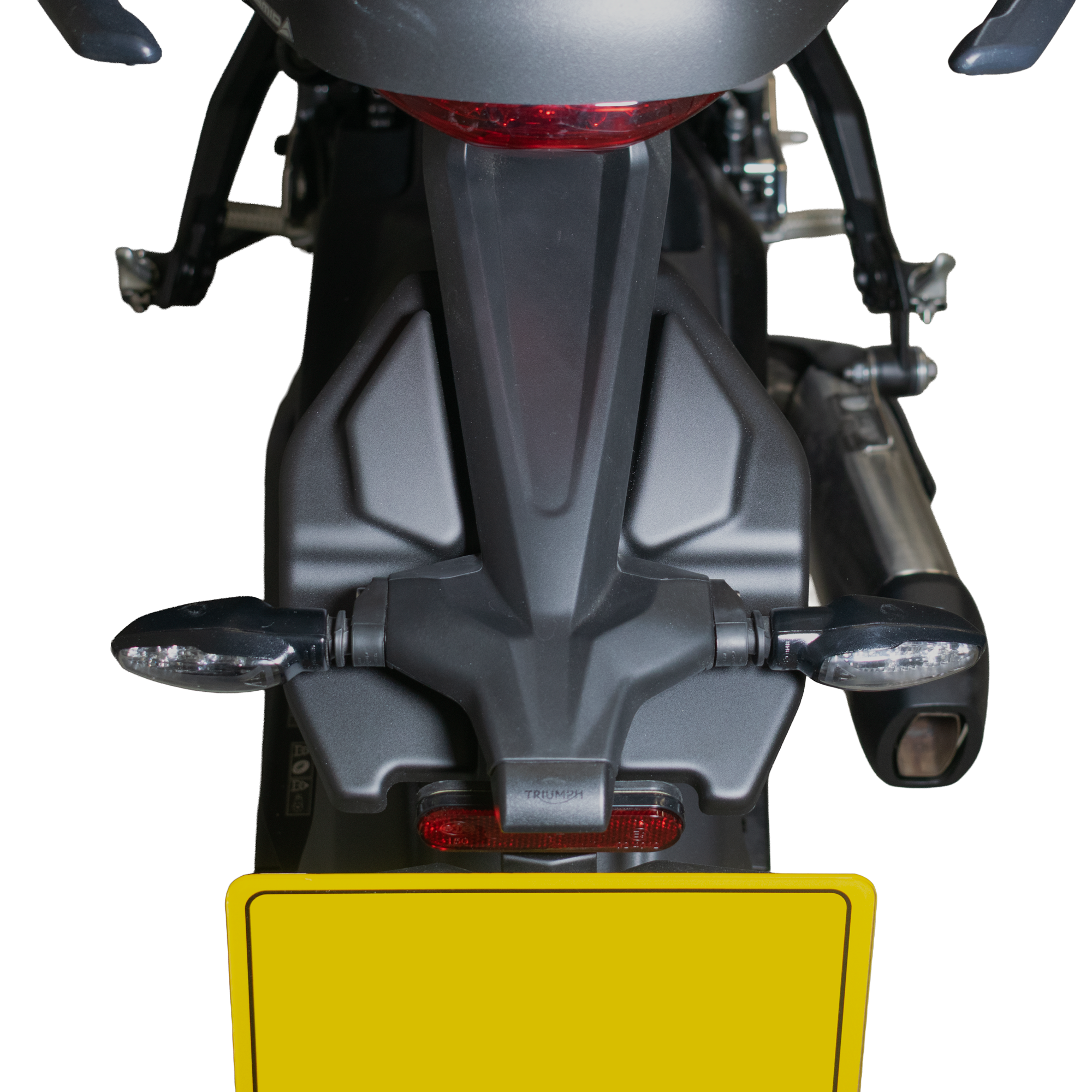 Pyramid Rear Splash Protector | Matte Black | Triumph Tiger Sport 800 2025>Current - Pyramid Motorcycle Accessories