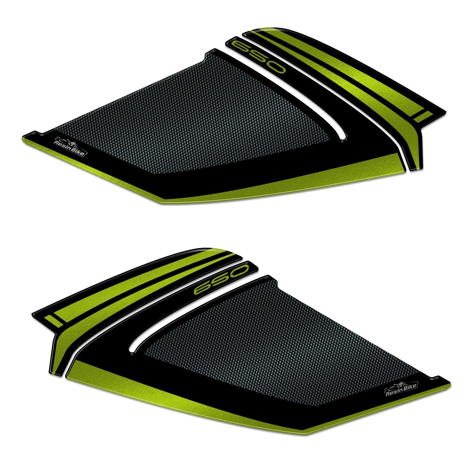 Resin Bike 3D Motorcycle Stickers - Tank Sides | Kawasaki Z 650 2021>2024 - Pyramid Motorcycle Accessories