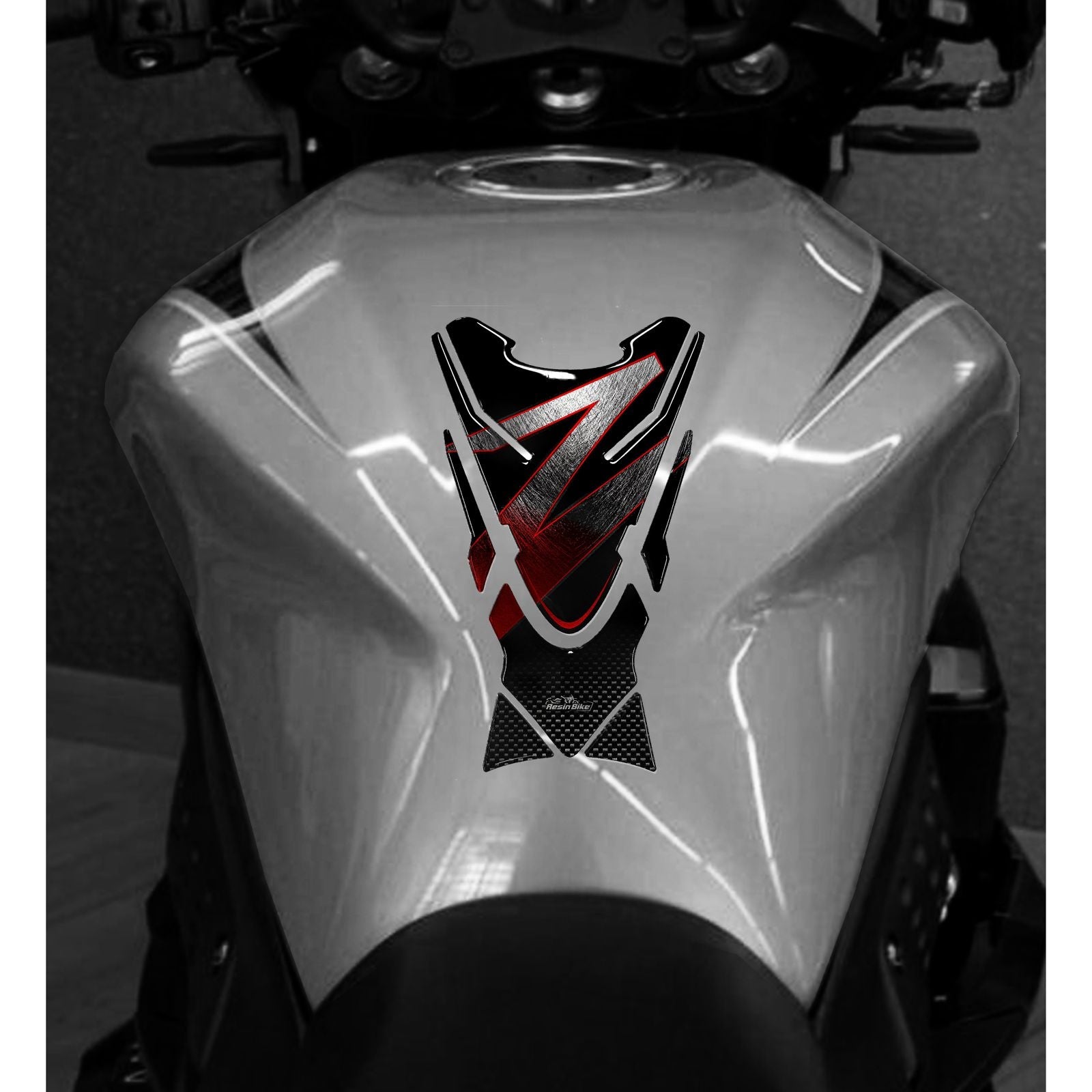 Resin Bike 3D Motorcycle Stickers - Tank Pad | Kawasaki Z 750 2006>2012 RB-1000157700005 - Pyramid Motorcycle Accessories